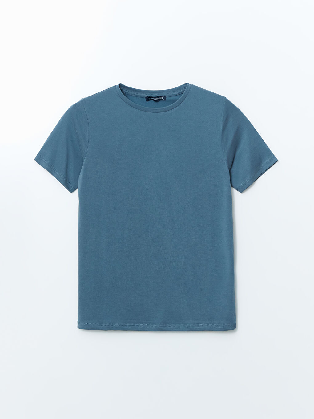 İndigo Bisiklet Yaka Kadın Tişört-4