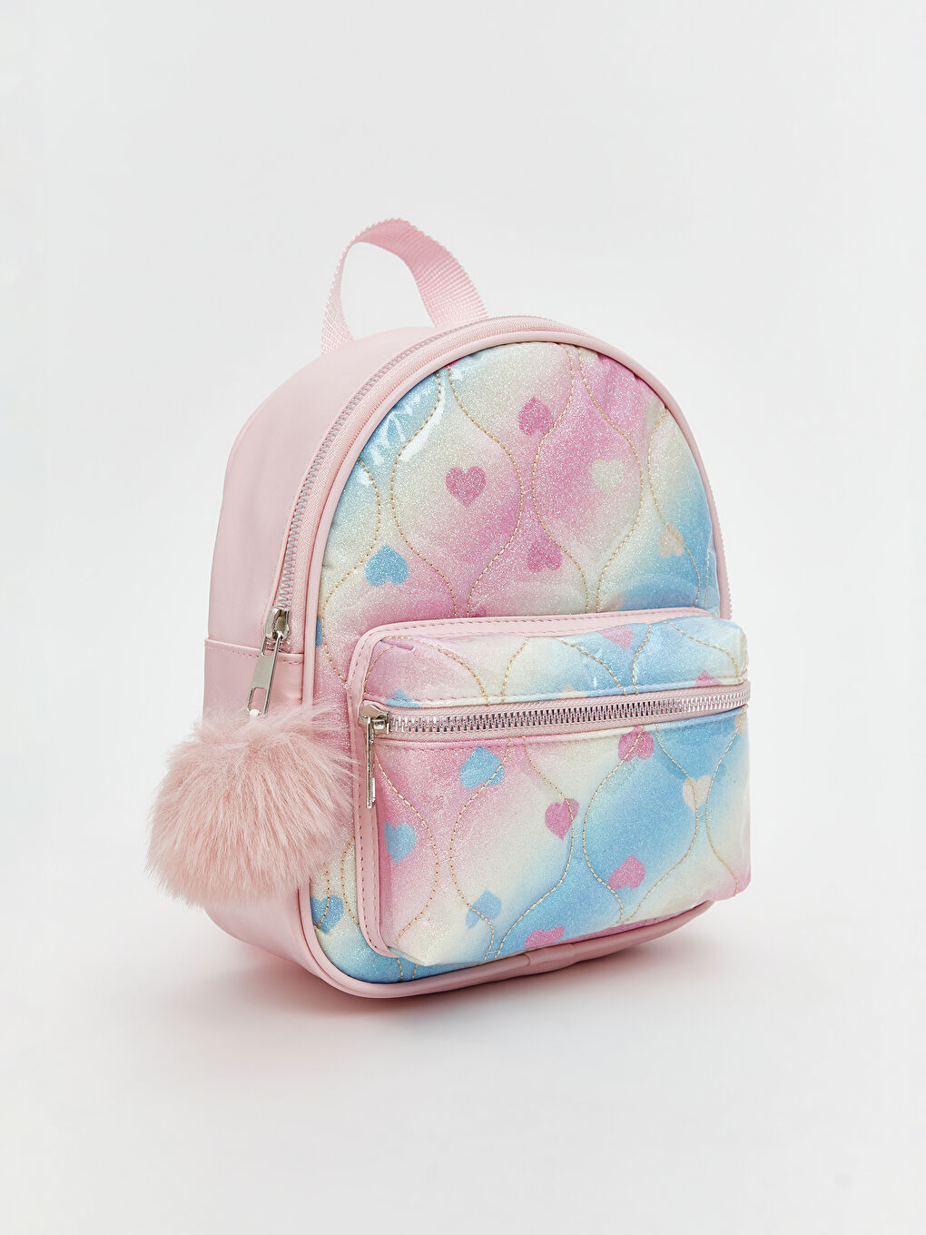 LCW ACCESSORIES Karişik Kalp Desenli Kız Çocuk Sırt Çantası