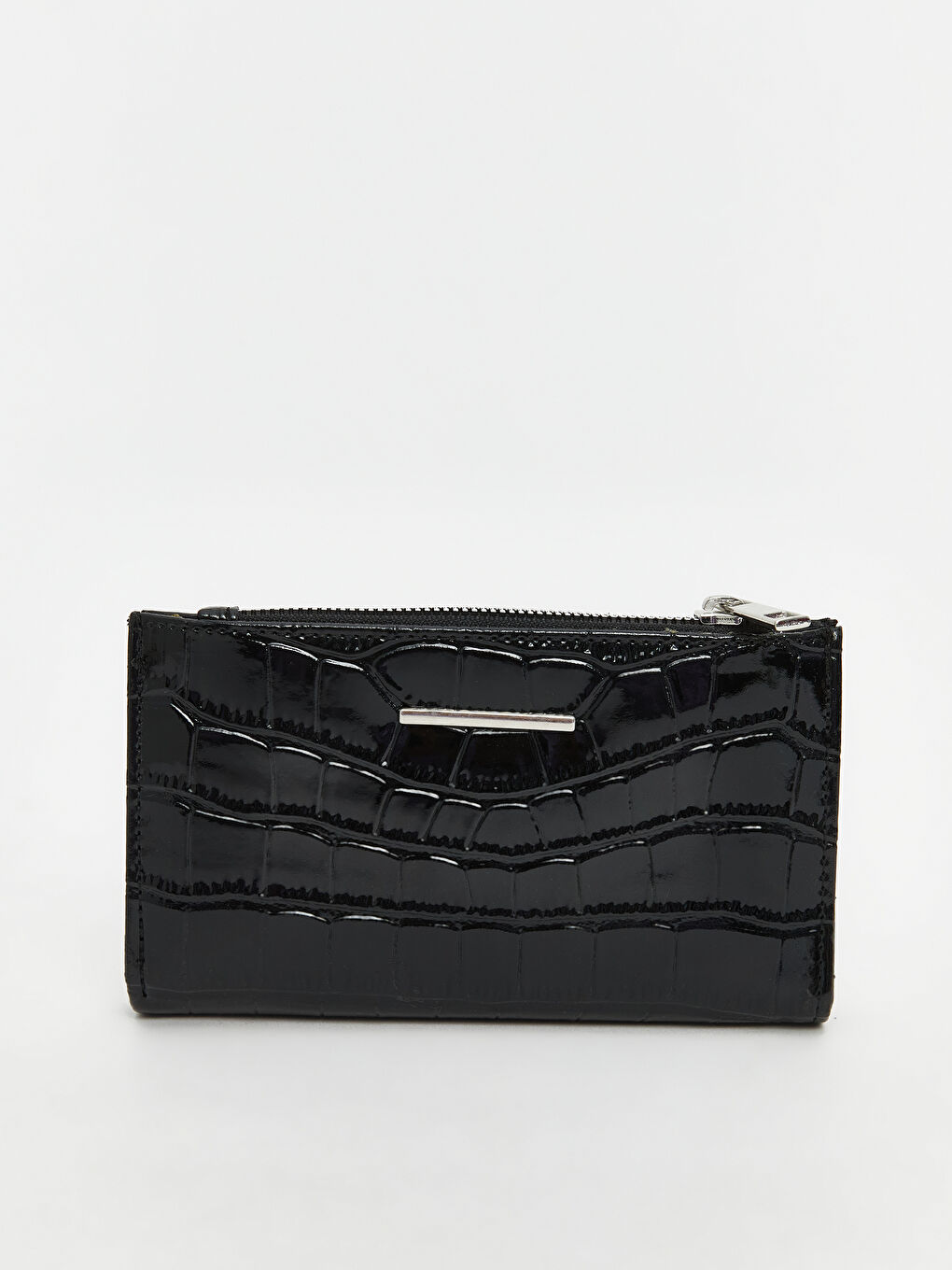 Siyah Deri Görünümlü Kadın Cüzdan