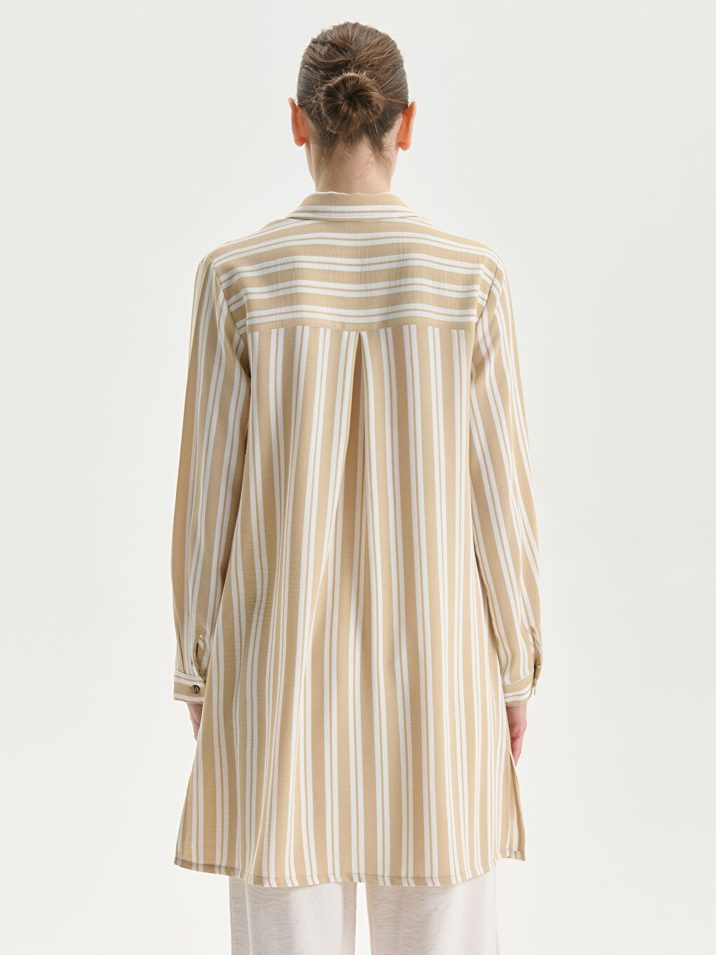 Striped Women's Shirt Tunic-3