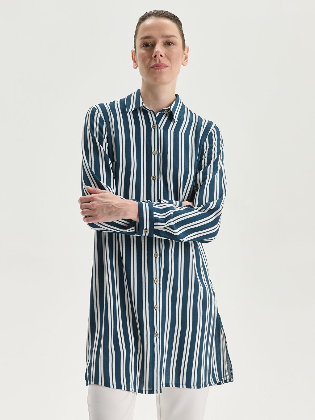 Striped Women's Shirt Tunic