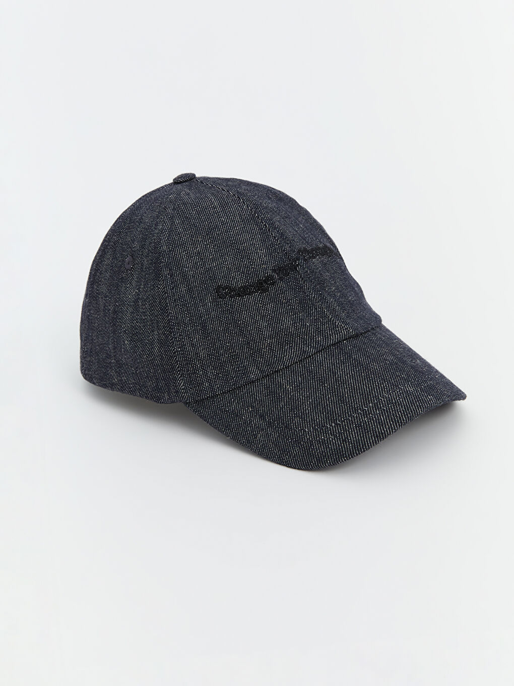 Antrasit Yazı Nakışlı Erkek Kep Şapka-1