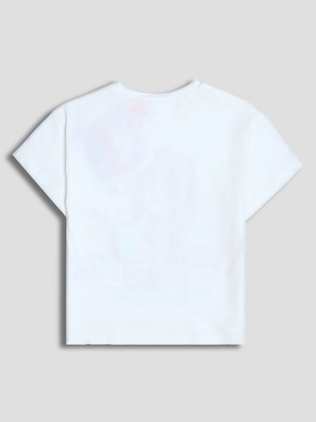 Crew Neck Printed Girls' T-Shirt-1