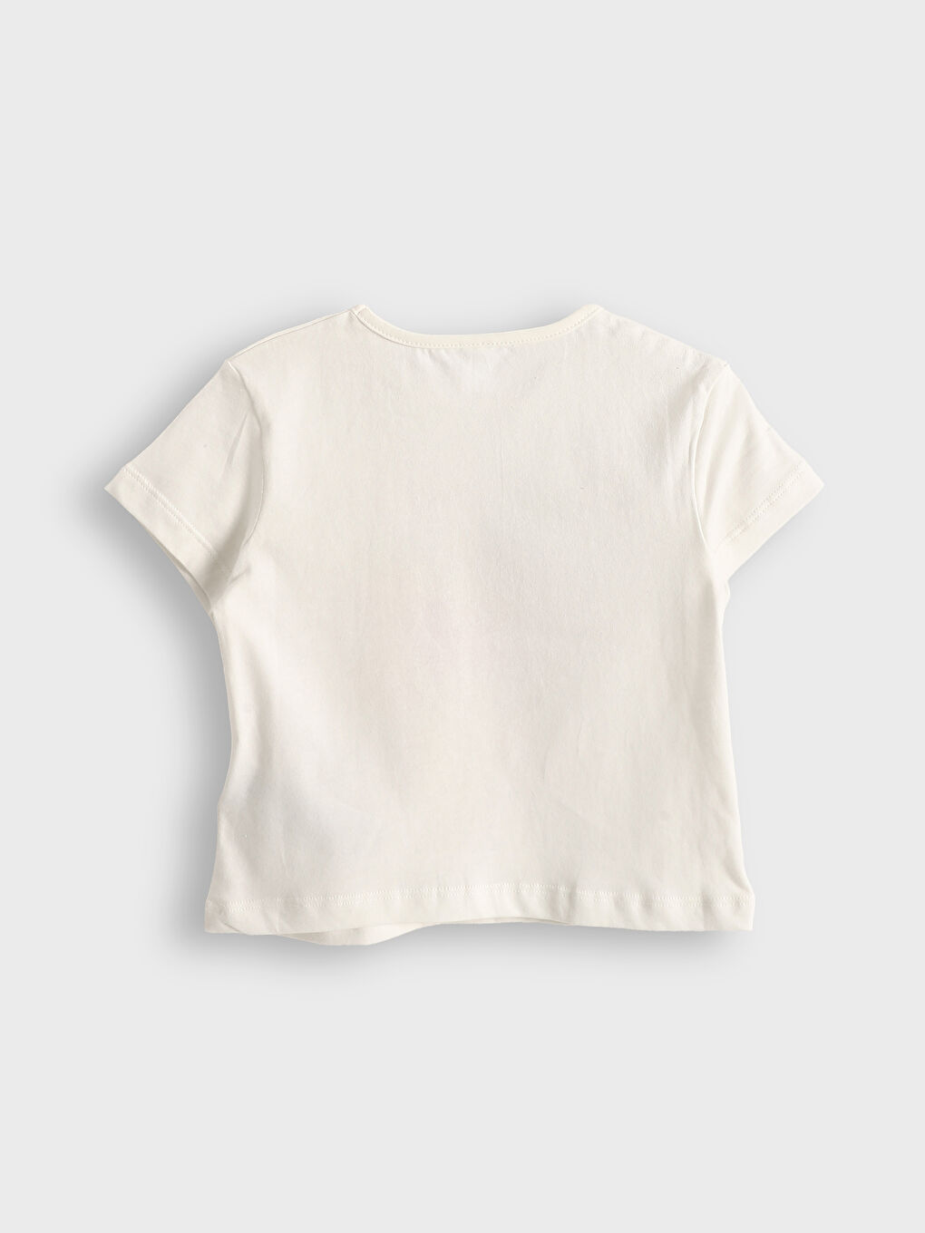 Crew Neck Printed Girls' T-Shirt -S5LI04Z1-R9J