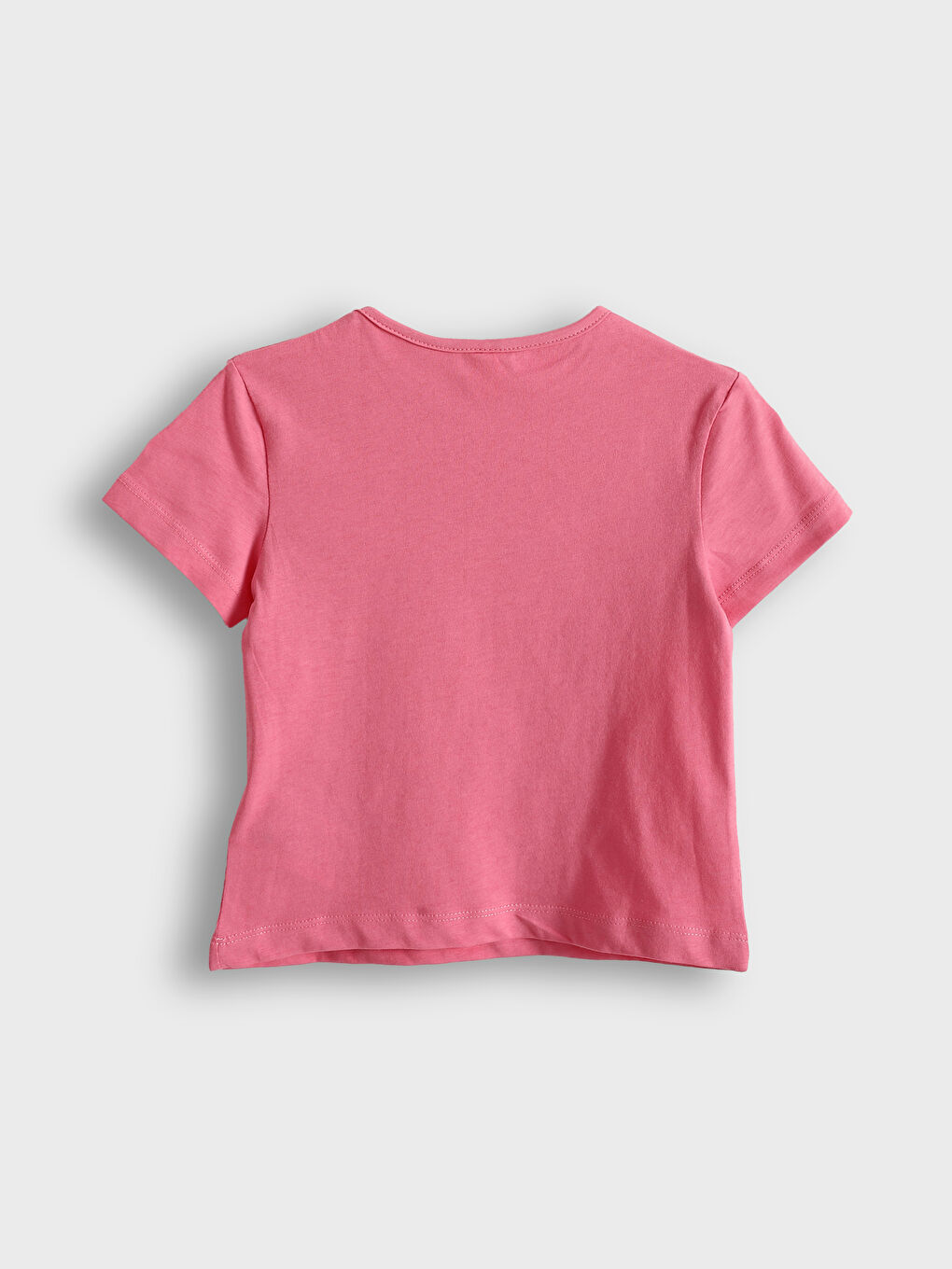 Crew Neck Printed Girls' T-Shirt -S5LI04Z1-FNL