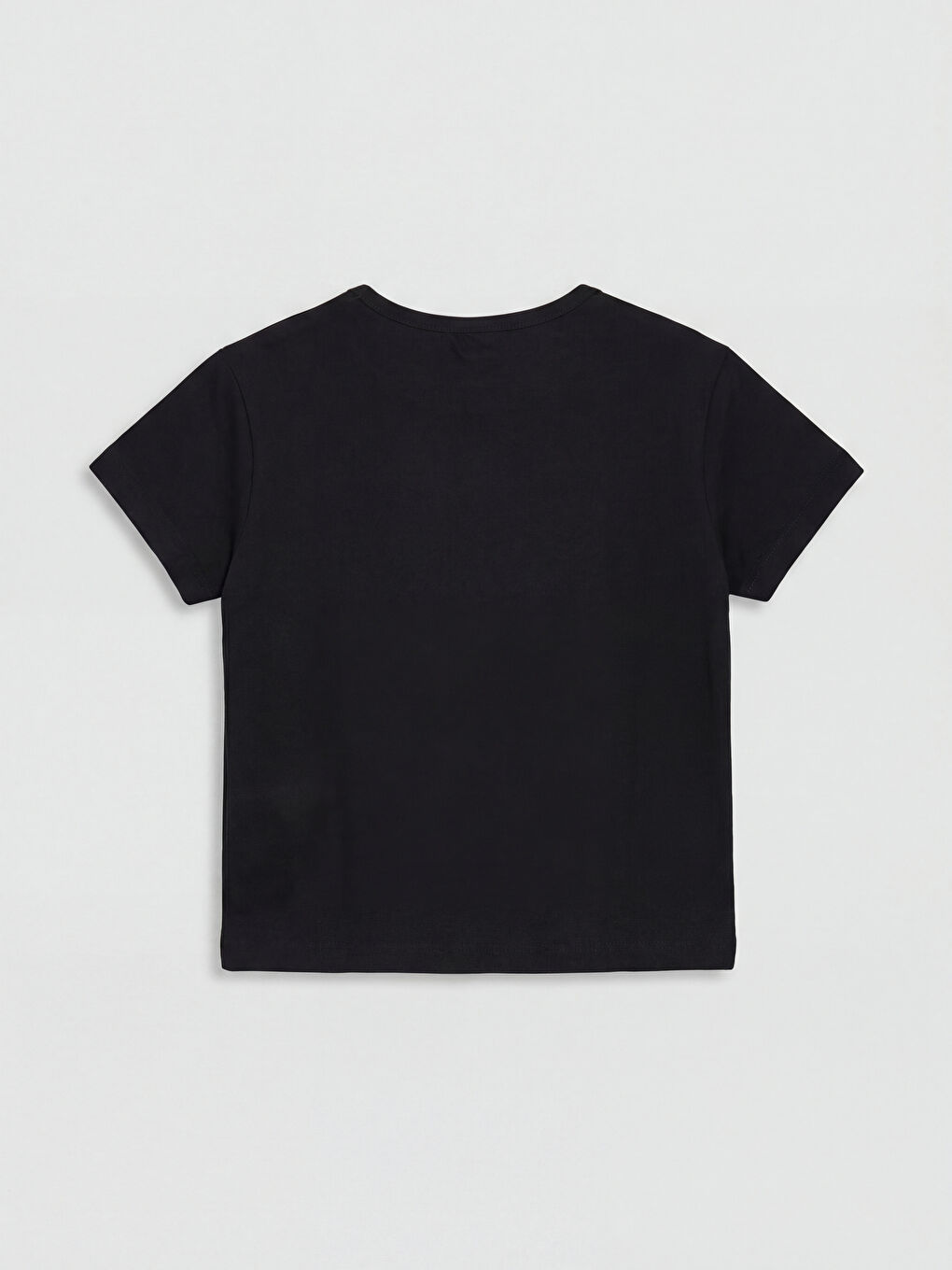 Lot de 2 T-shirts pour Filles Basique à Manches Courtes Col Rond-1