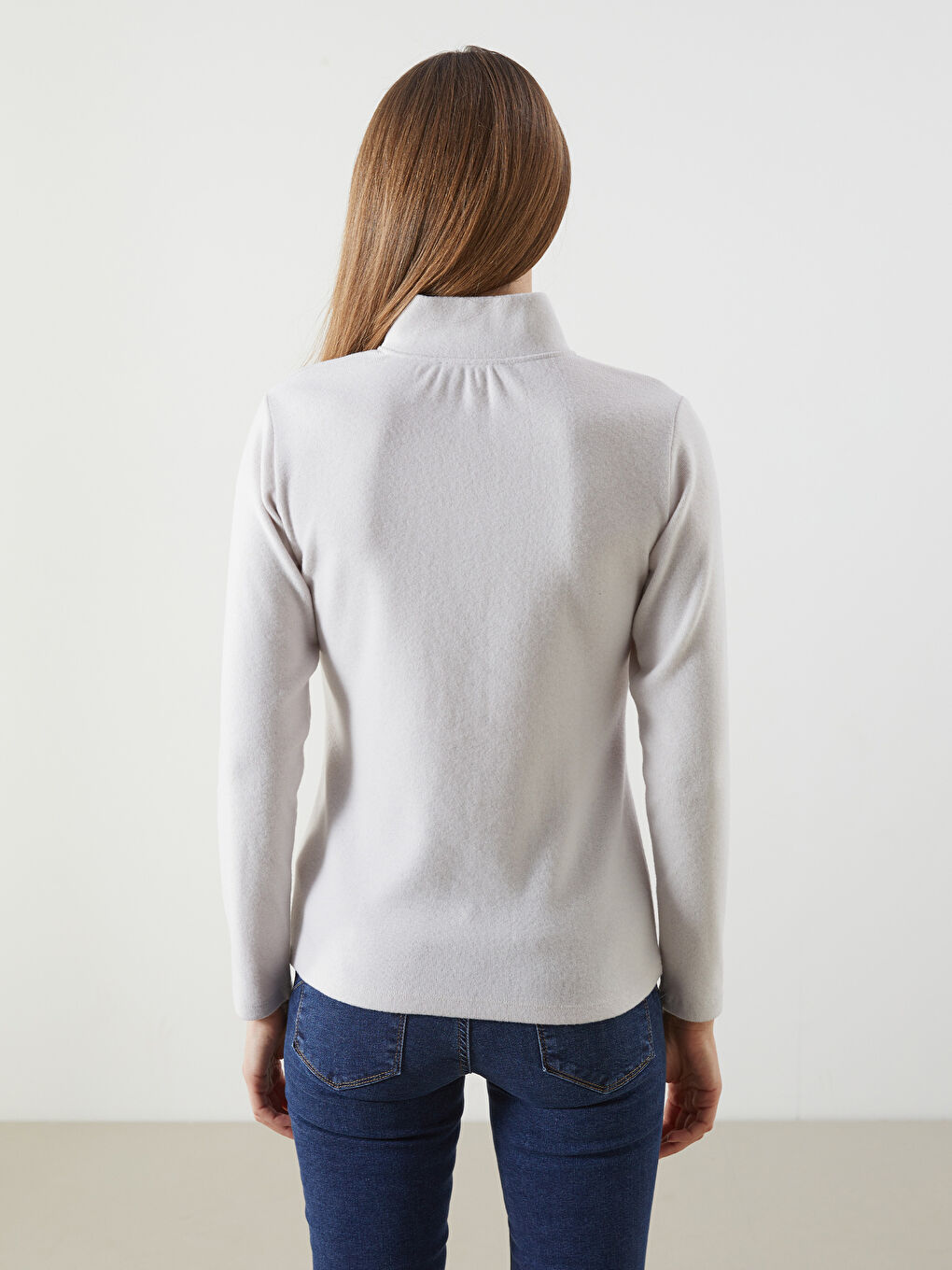 LCWAIKIKI Classic Funnel Neck Women's Cardigan -S5LI20Z8-DDA