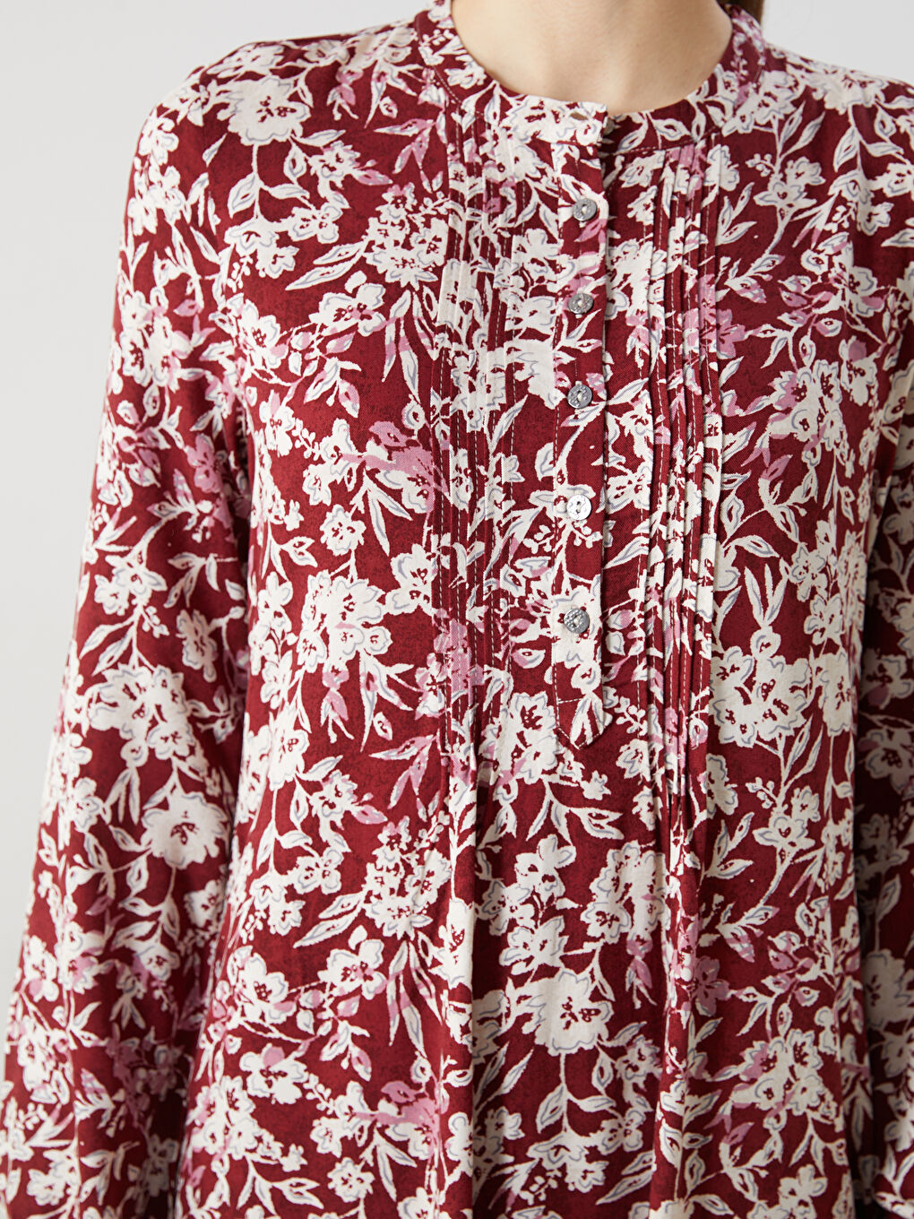 Floral Ruffled Women's Dress -S5LI26Z8-LTQ