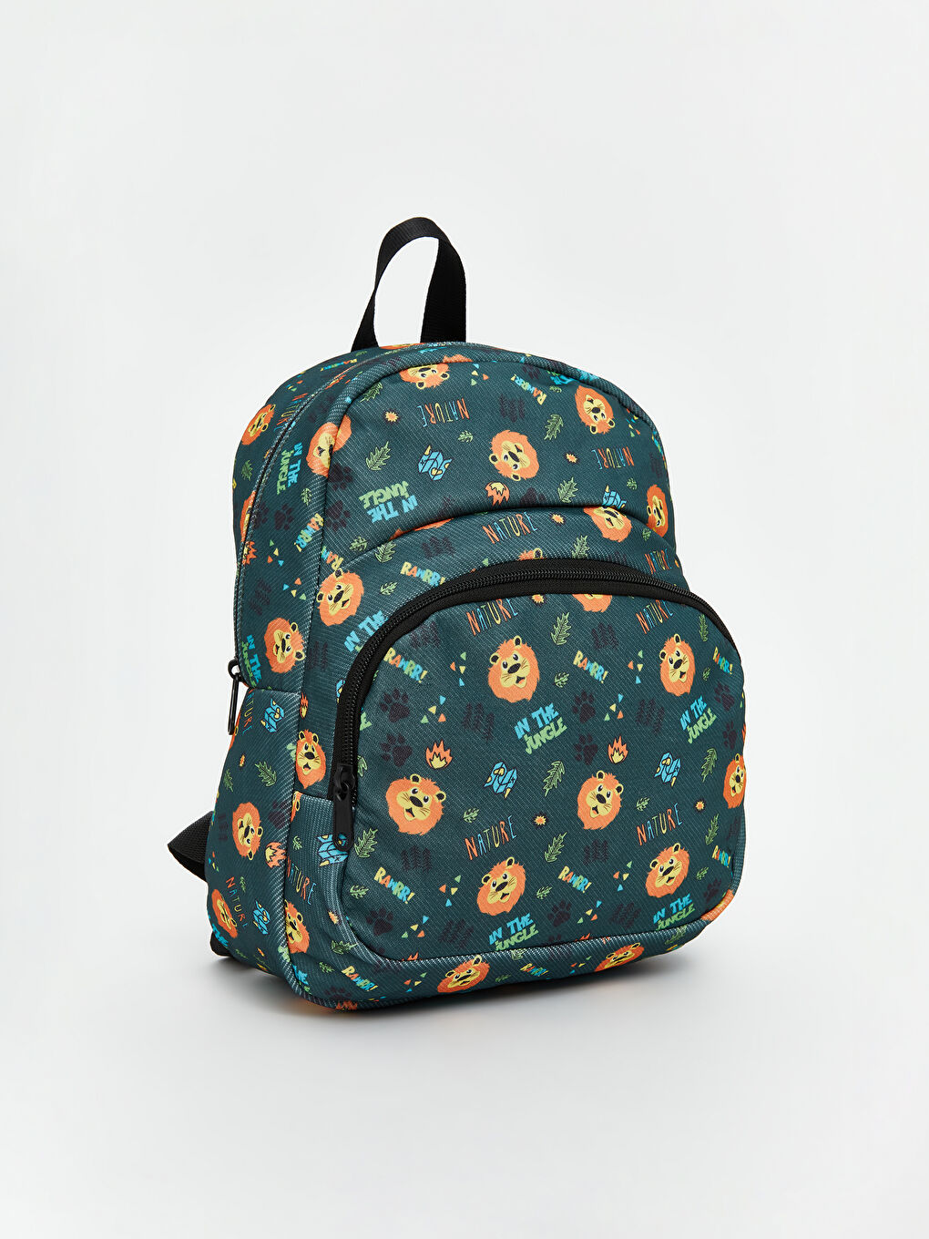 Yeşil Baskılı Erkek Çocuk Okul Çantası
