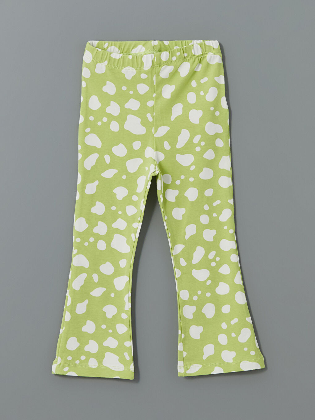 Yeşil Kız Çocuk İspanyol Paça Tayt