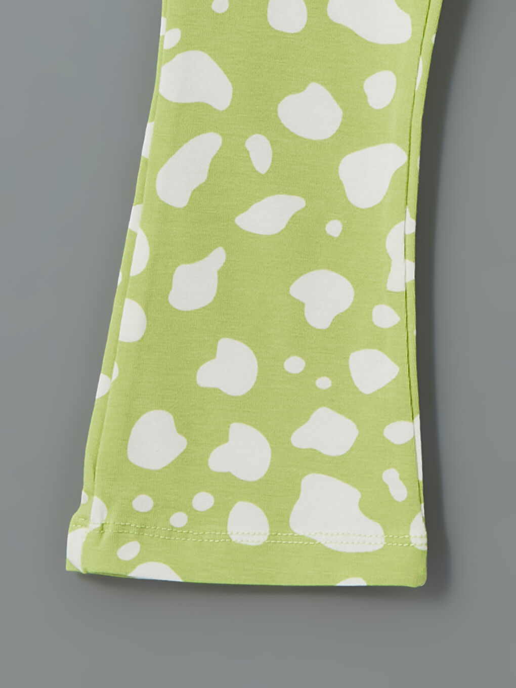 Yeşil Kız Çocuk İspanyol Paça Tayt-2