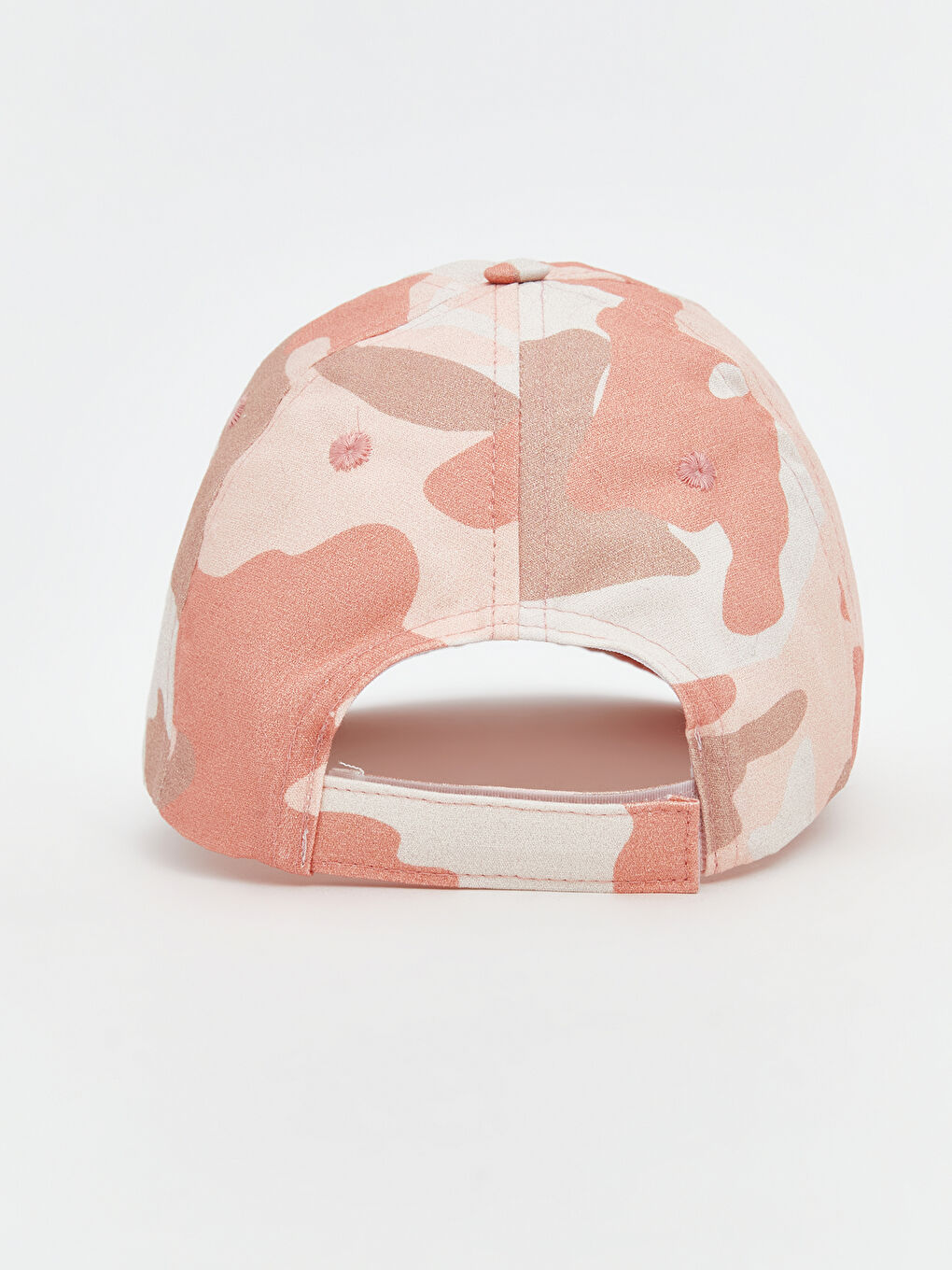 Pembe Kelebek Nakışlı Kadın Kep Şapka-2