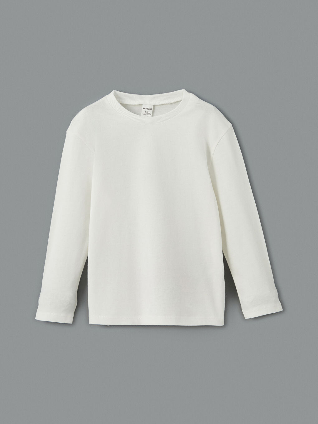 Ekru Bisiklet Yaka Erkek Çocuk Tişört