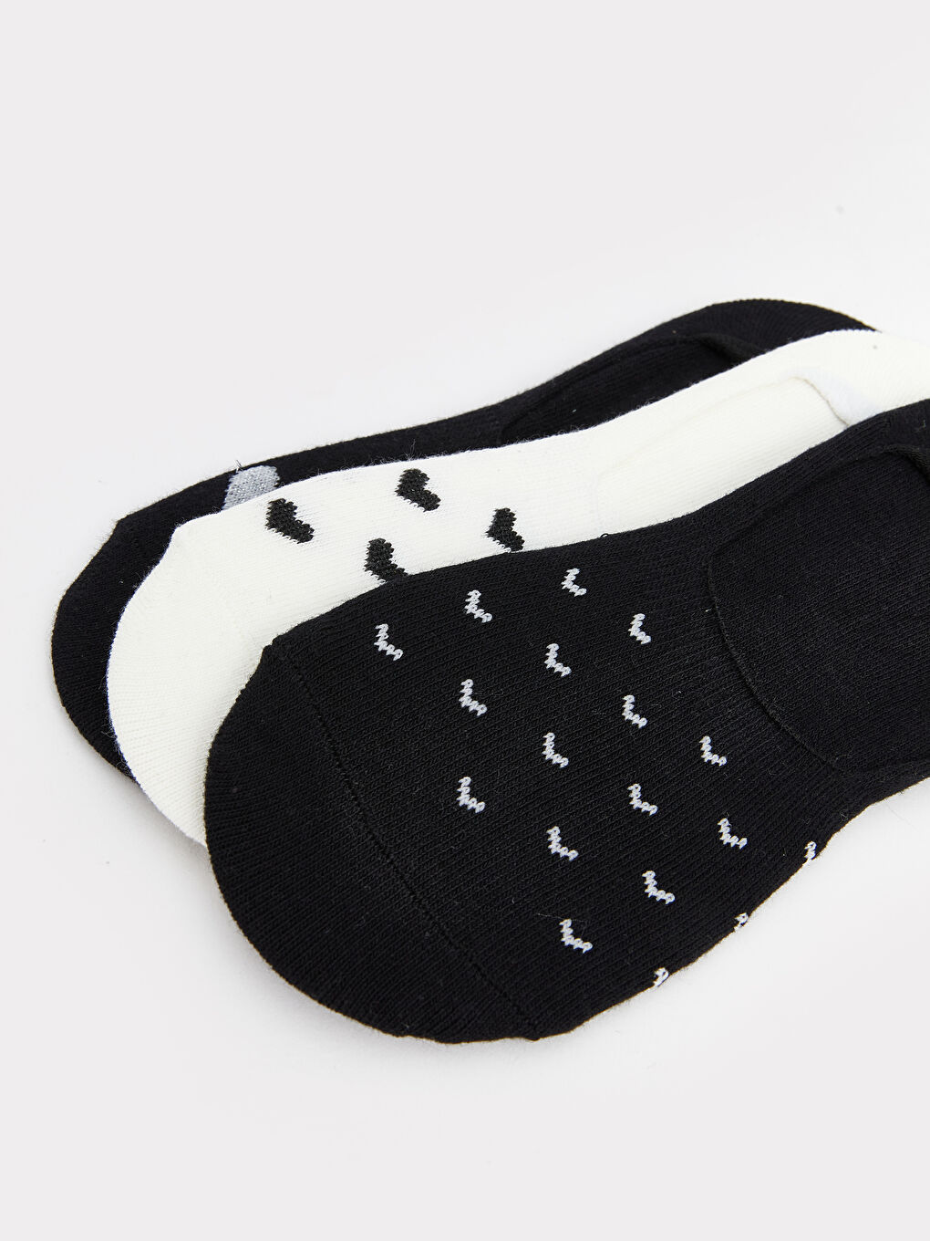 LCW DREAM Heart Patterned Women's Invisible Socks 3-packs -W58777Z8-J0F