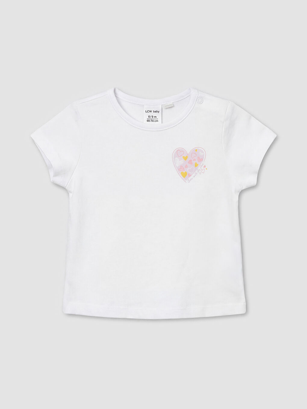 Lila Bisiklet Yaka Baskılı Kız Bebek Tişört ve Şort 2'li-1