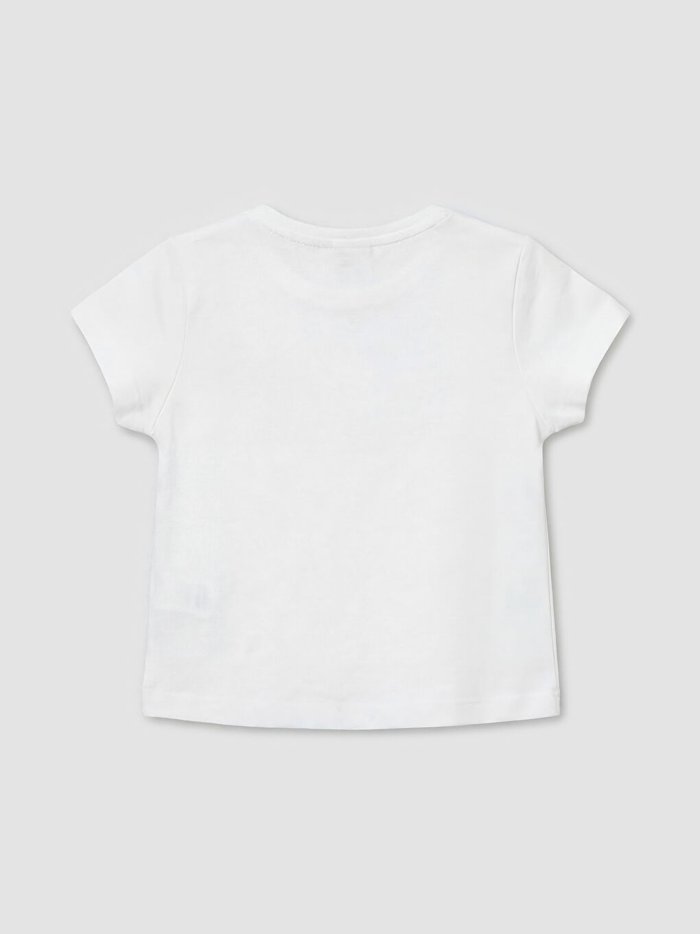 Lila Bisiklet Yaka Baskılı Kız Bebek Tişört ve Şort 2'li-5