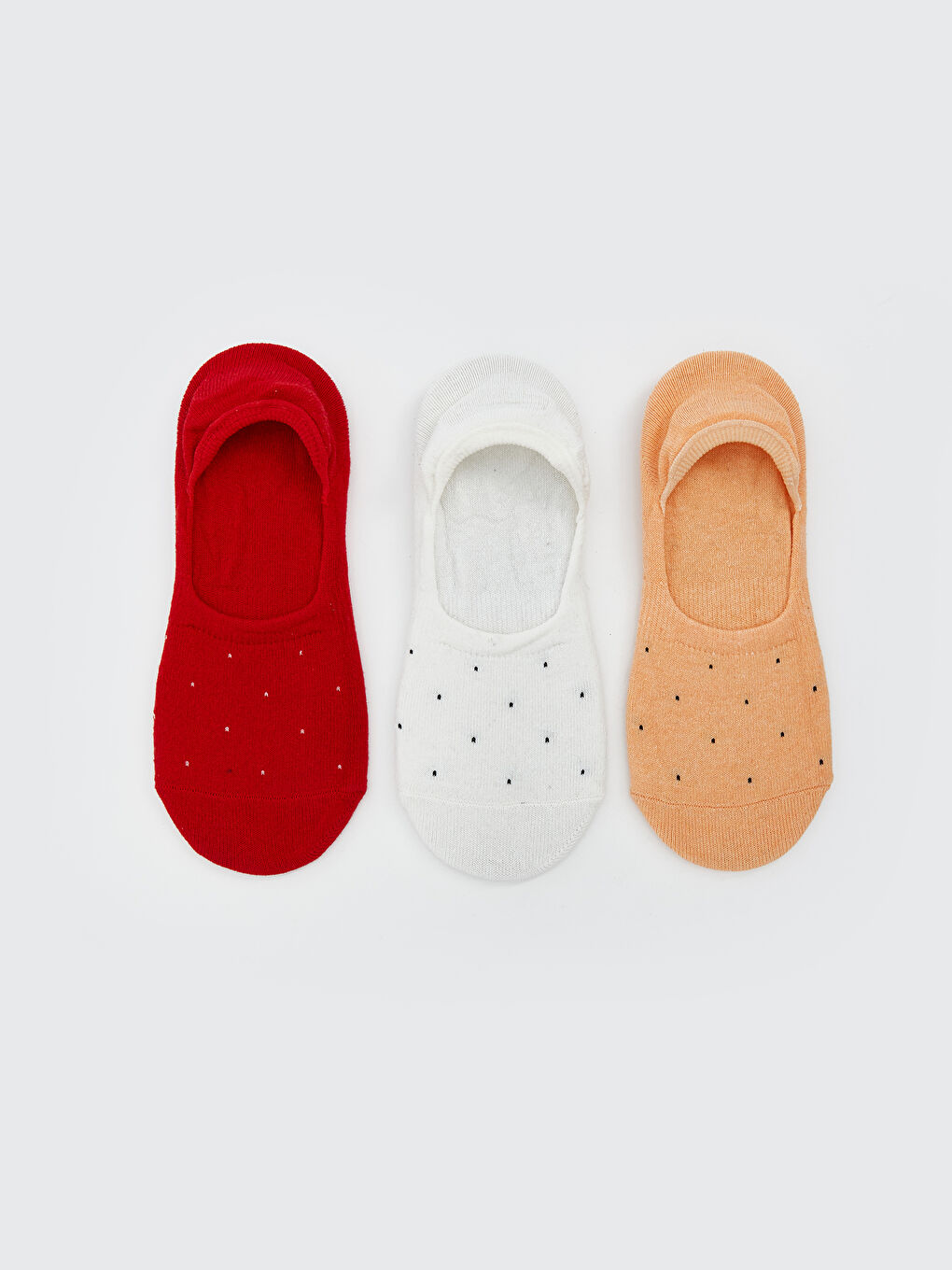 Patterned Women's Invisible Socks 3-packs -S5LJ32Z8-FRU