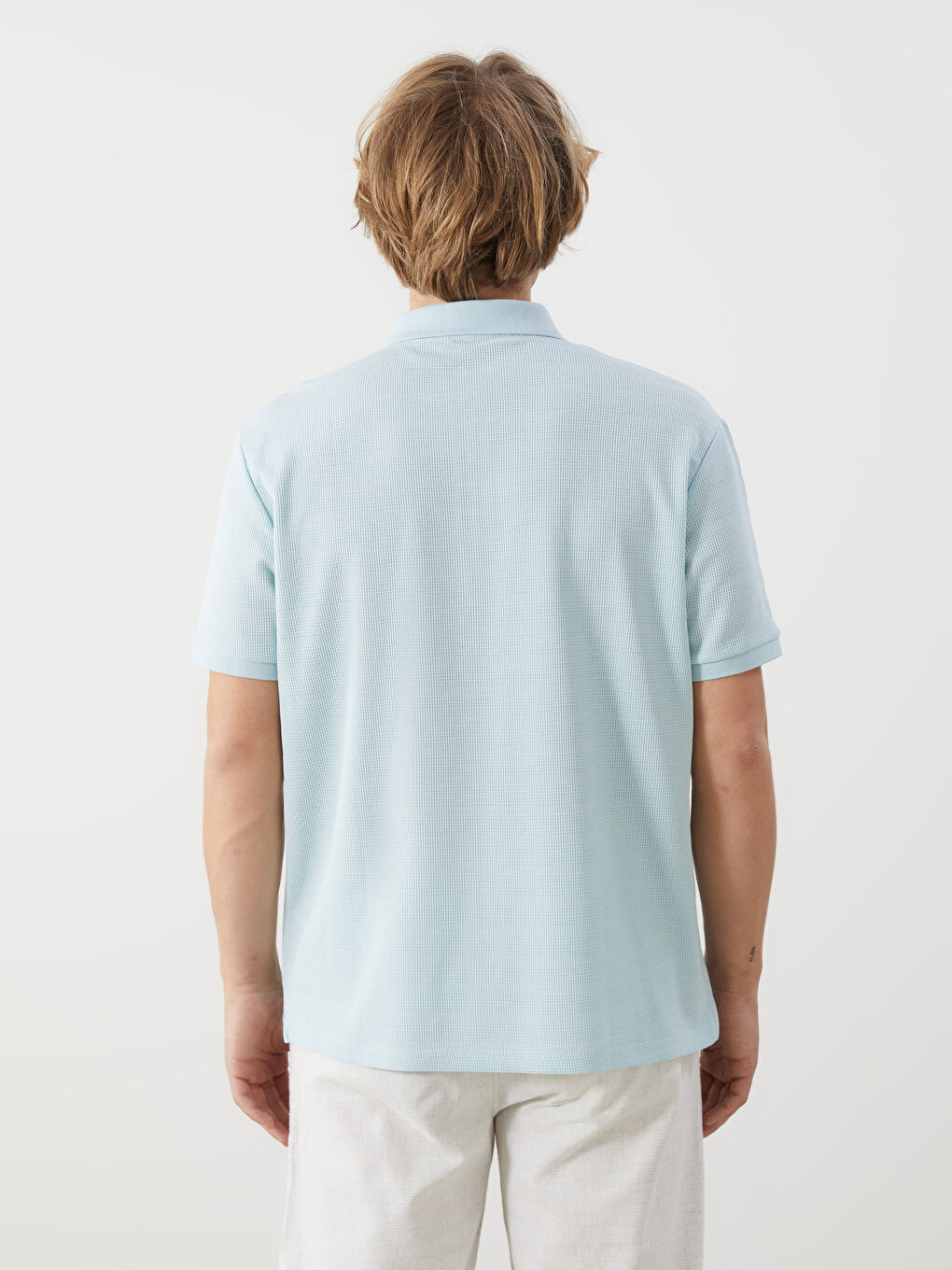 Polo Neck Short Sleeve Men's T-Shirt -S5LJ49Z8-G2E
