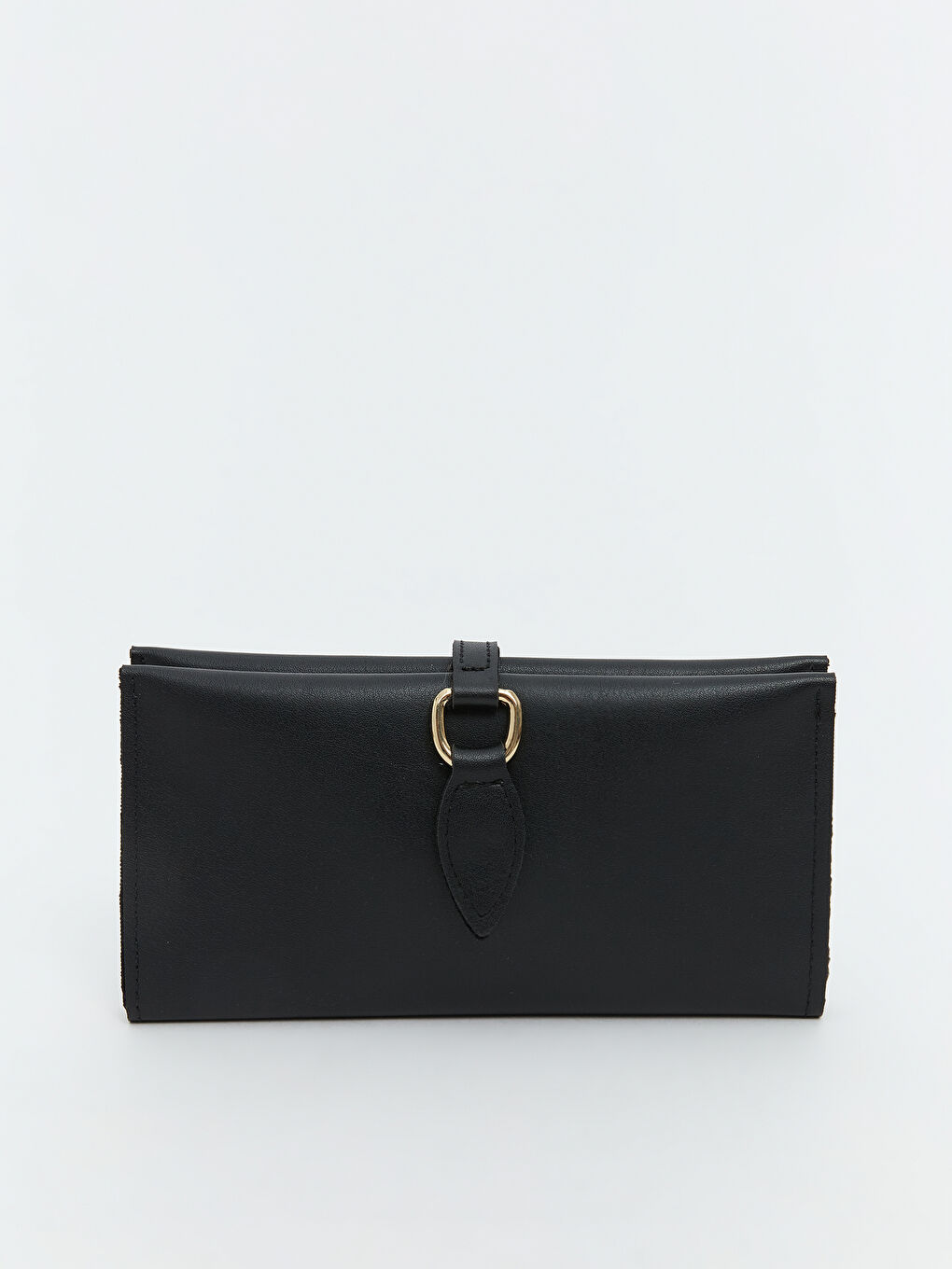 Siyah Deri Görünümlü Kadın Cüzdan