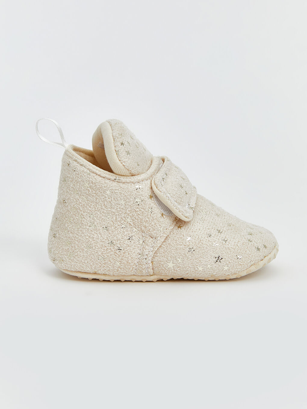 LCW STEPS Bej Cırt Cırtlı Kız Bebek Panduf - 1
