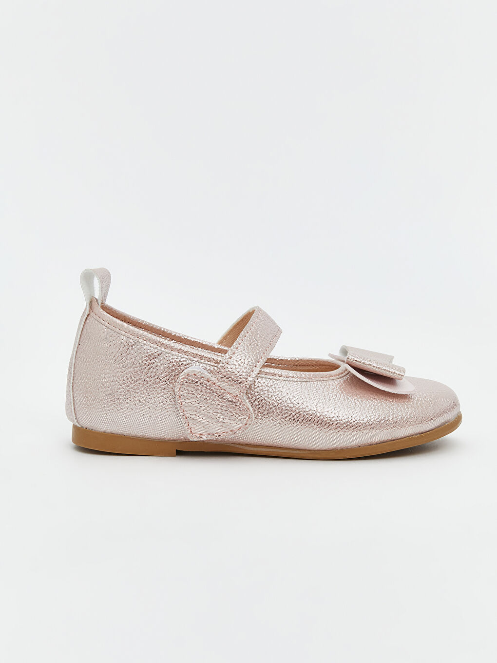 Pembe Fiyonk Detaylı Kız Çocuk Babet-1