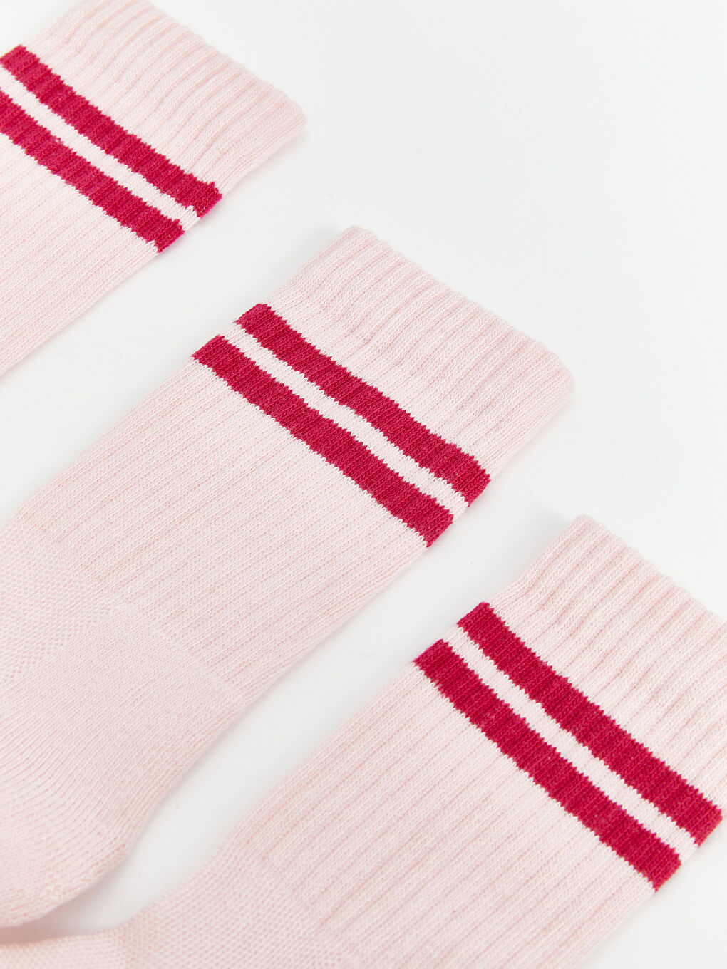 Karışık Çizgili Kadın Soket Çorap 3'lü-1