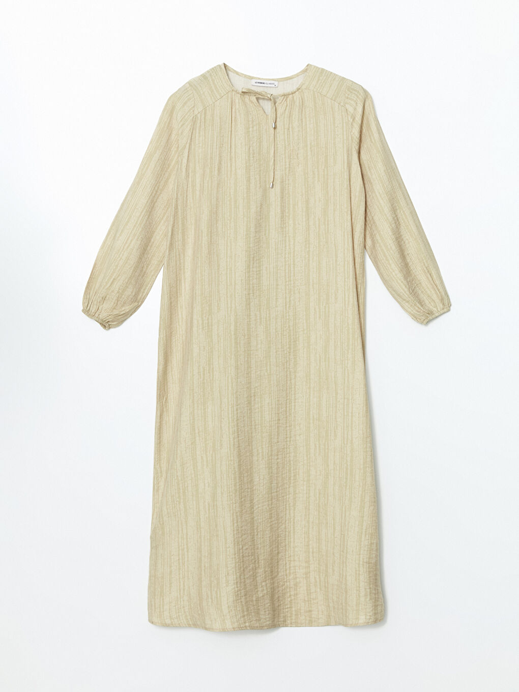 PRINTED RUFFLED DRESS -S5LK36Z8-LS5