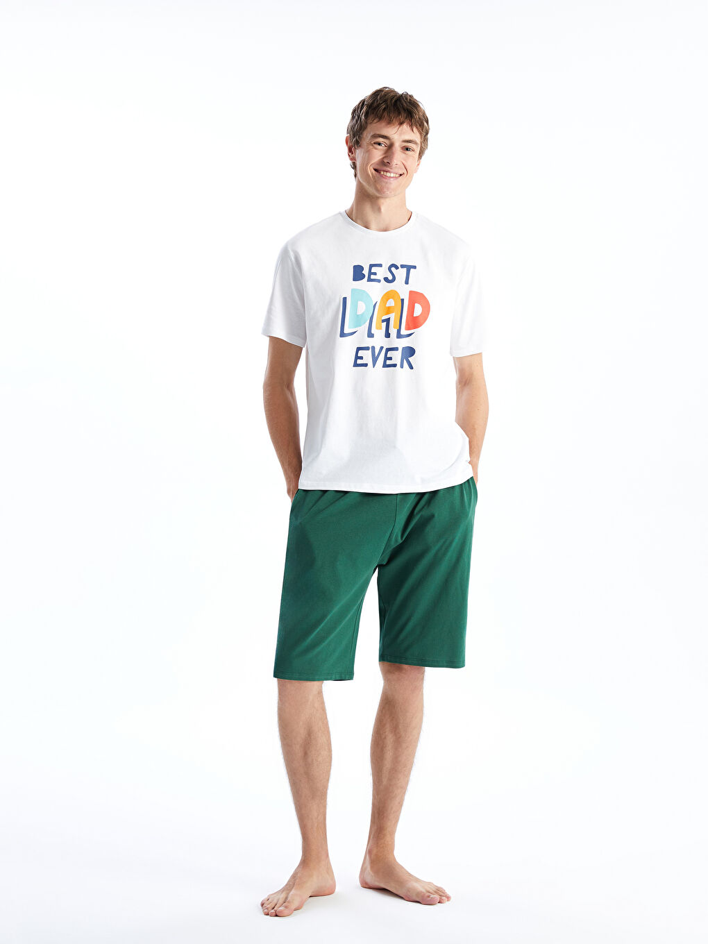Standard Fit Men's Shorts Pajama Set -S5LK44Z8-J5E