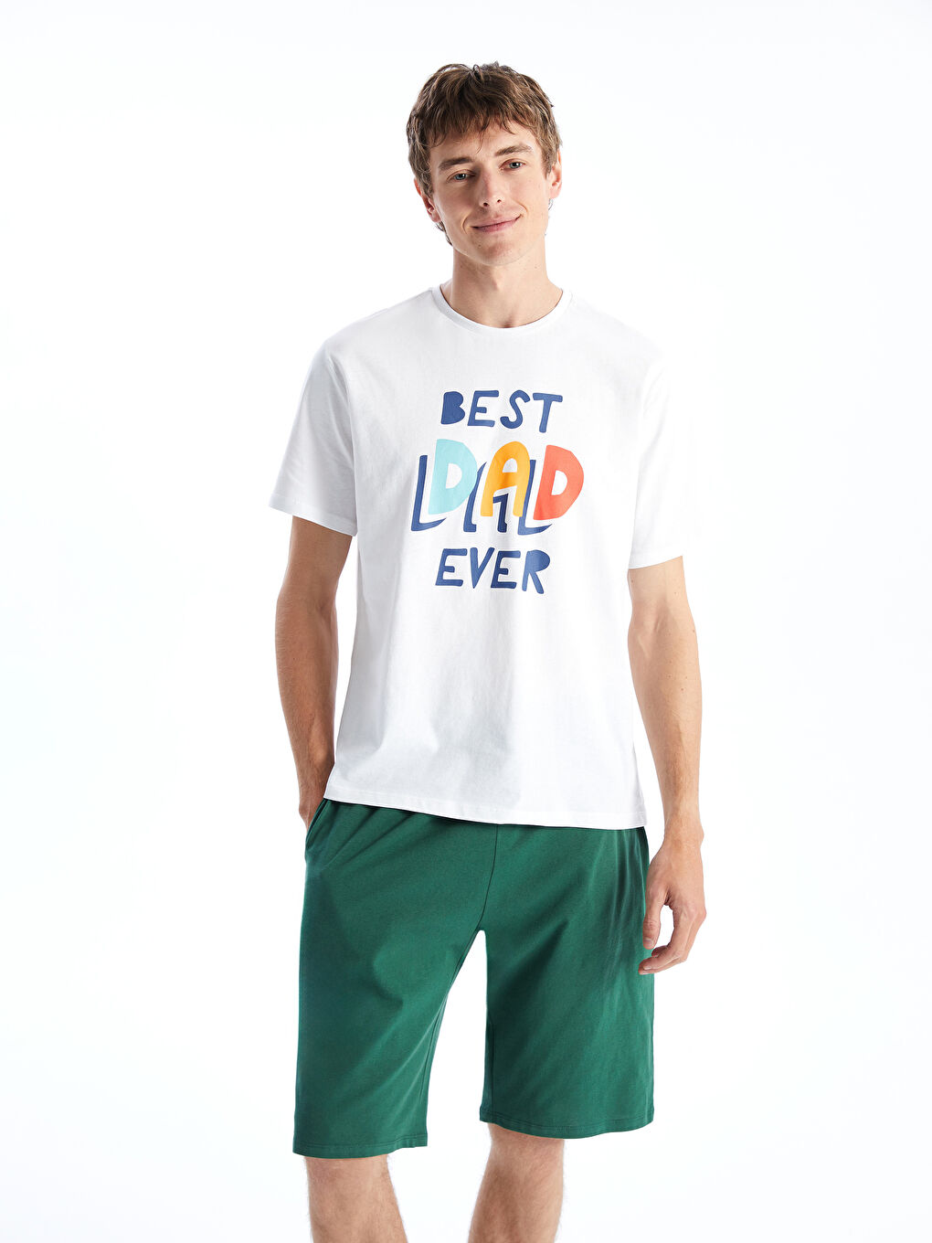 Standard Fit Men's Shorts Pajama Set -S5LK44Z8-J5E