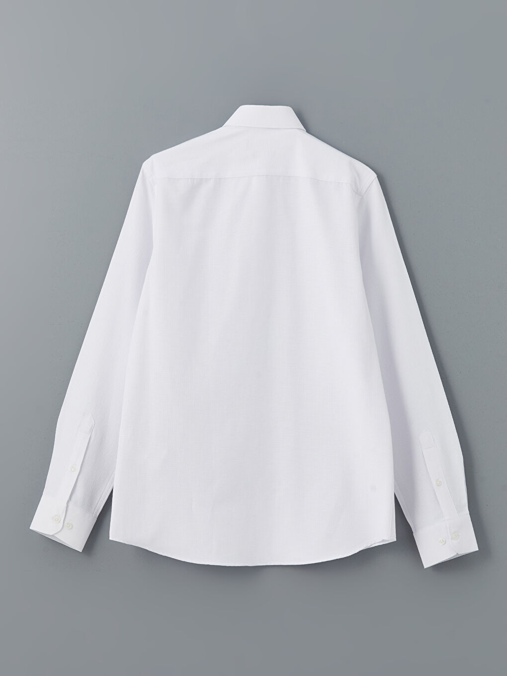 Slim Fit Long Sleeve Dobby Weave Men's Shirt -S5LK49Z8-Q6K