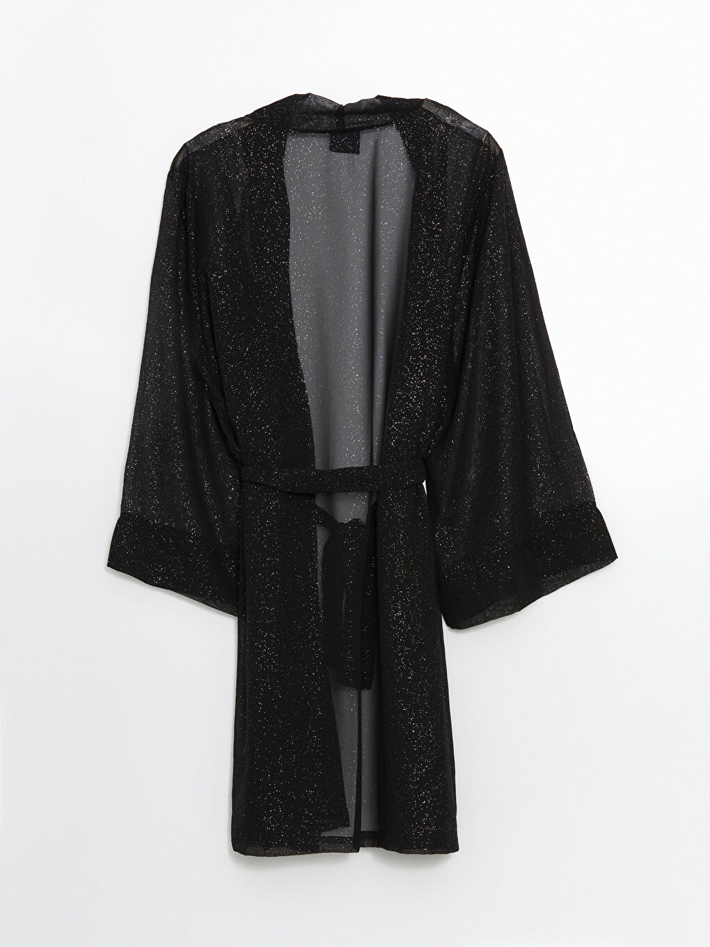Shawl Collar Shiny Look Women's Kimono -S5LK69Z8-CVL