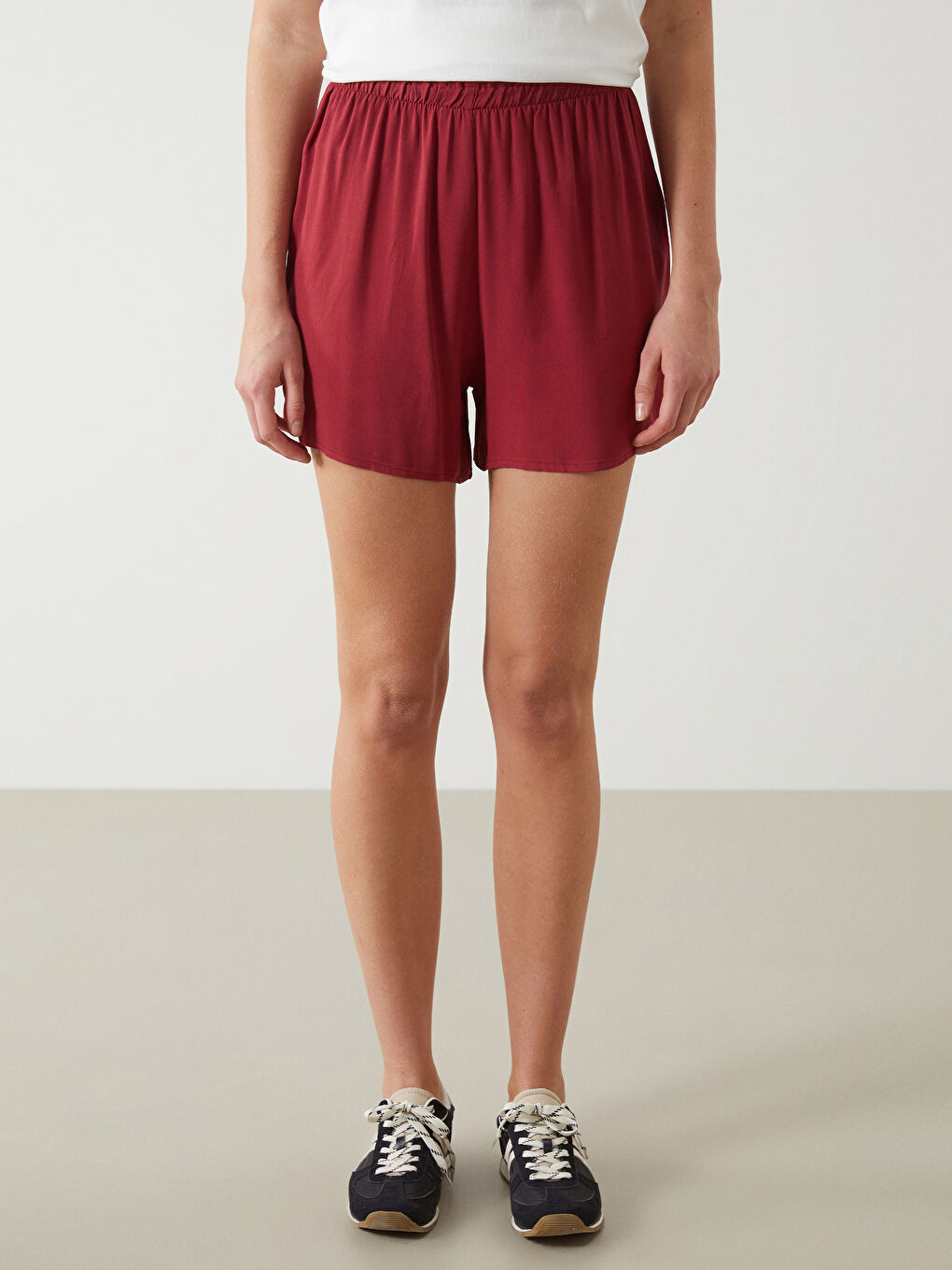 Women's Elastic Waist Shorts -S5LK70Z8-L0J