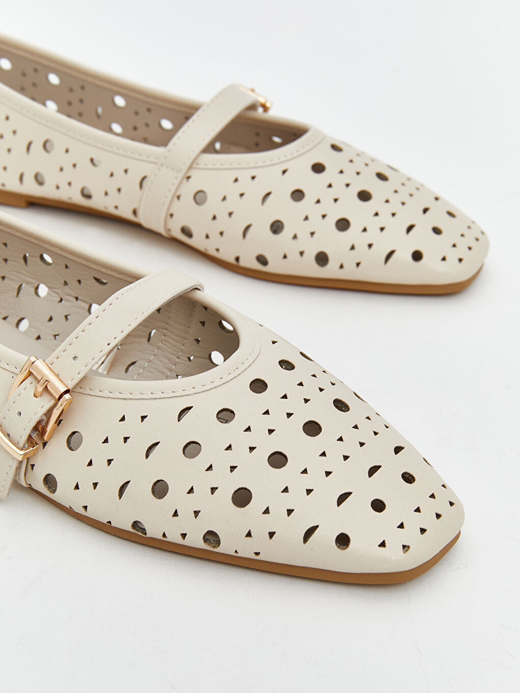 Faux Leather Women's Ballet Flats-2