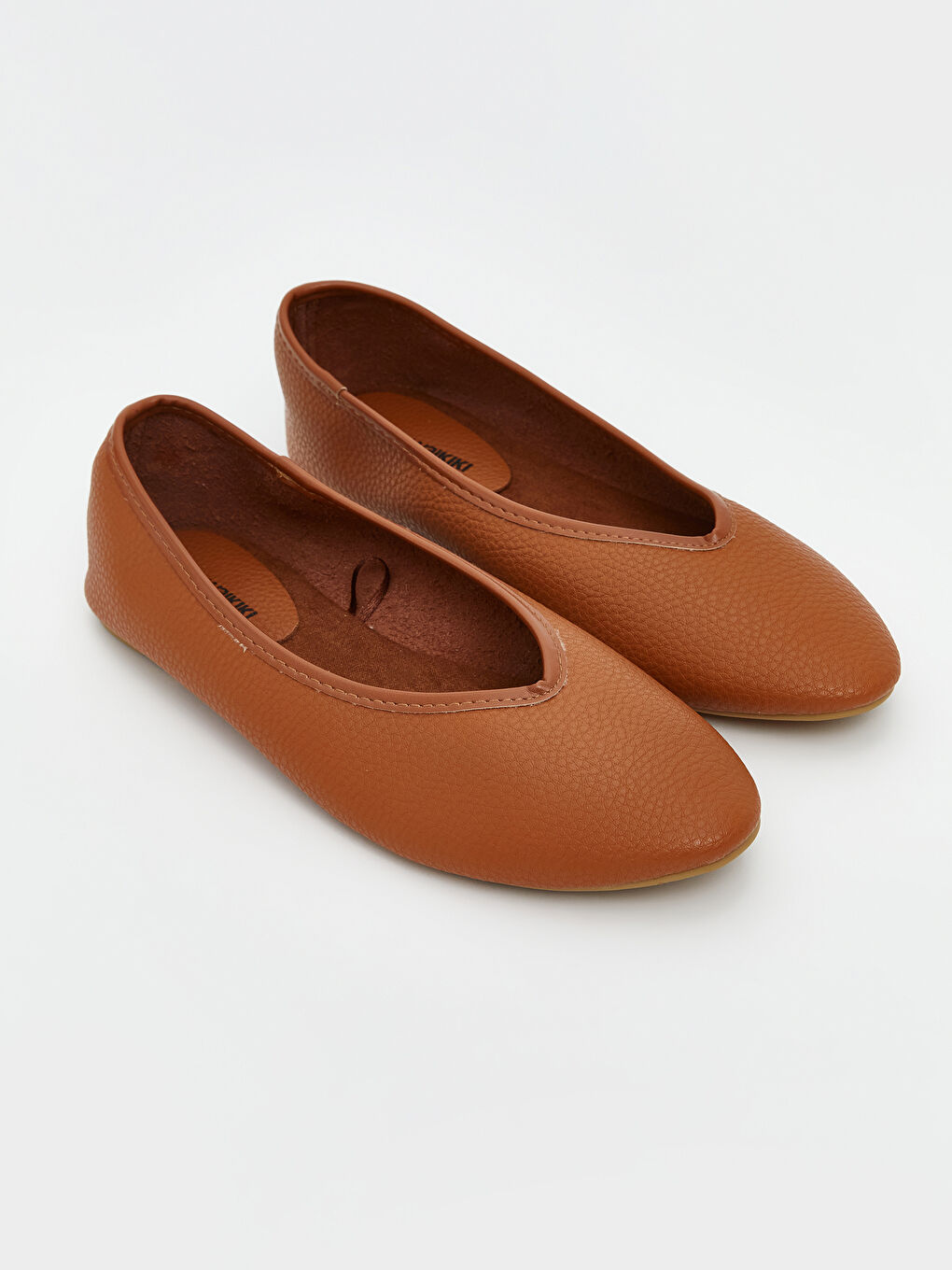 Faux Leather Women's Ballet Flats -S5LK87Z8-EL4