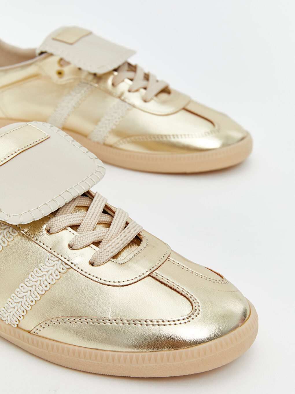 Sarı Bağcıklı Kadın Spor Ayakkabı-2