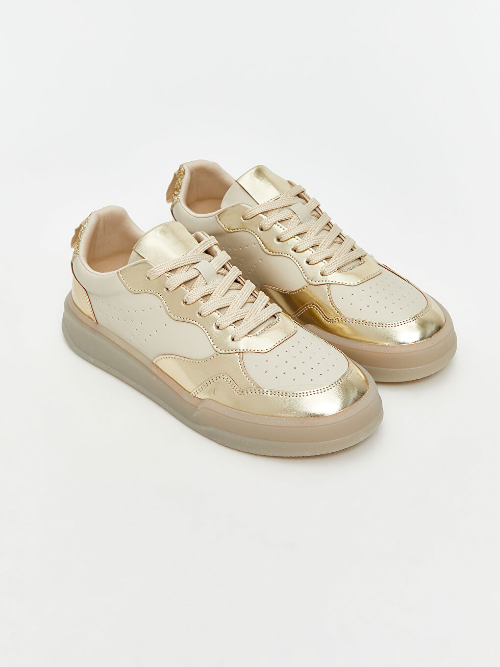 Sarı Bağcıklı Kadın Spor Ayakkabı