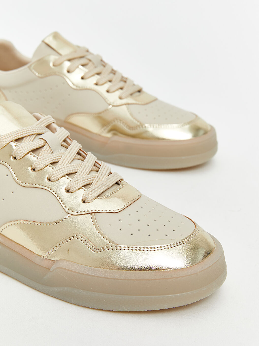 Sarı Bağcıklı Kadın Spor Ayakkabı-2