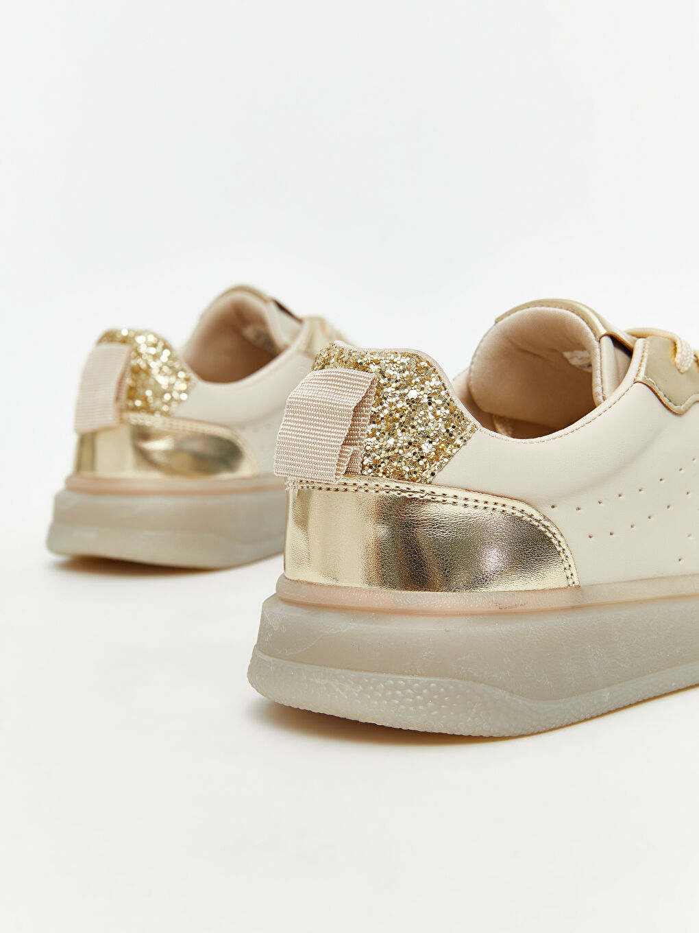 Sarı Bağcıklı Kadın Spor Ayakkabı-4