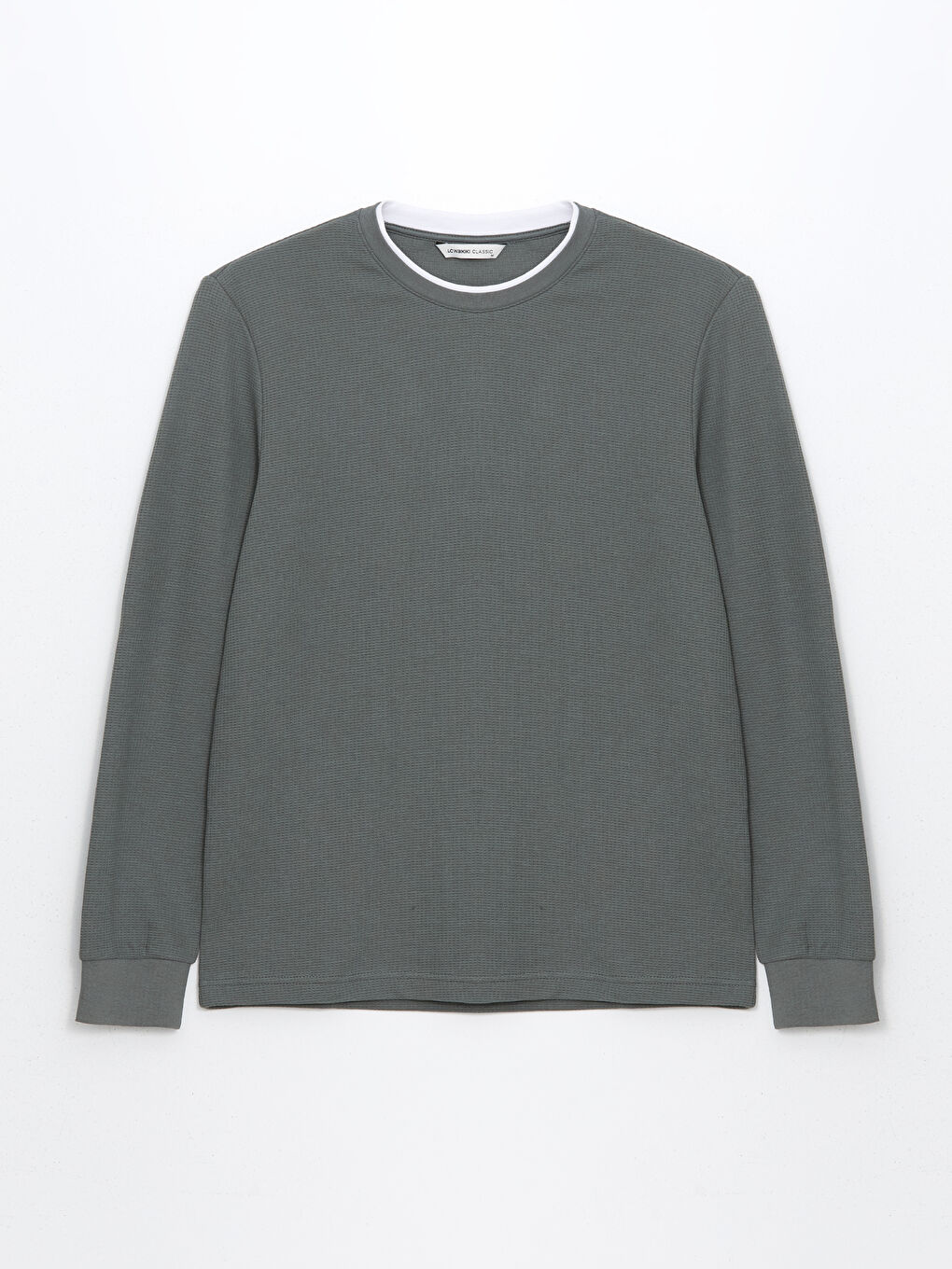 Crew Neck Long Sleeve Men's Sweatshirt -S5LL23Z8-YNT