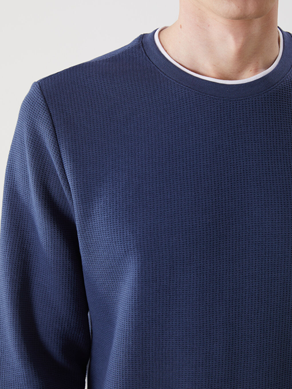 Crew Neck Long Sleeve Men's Sweatshirt -S5LL23Z8-Z8W