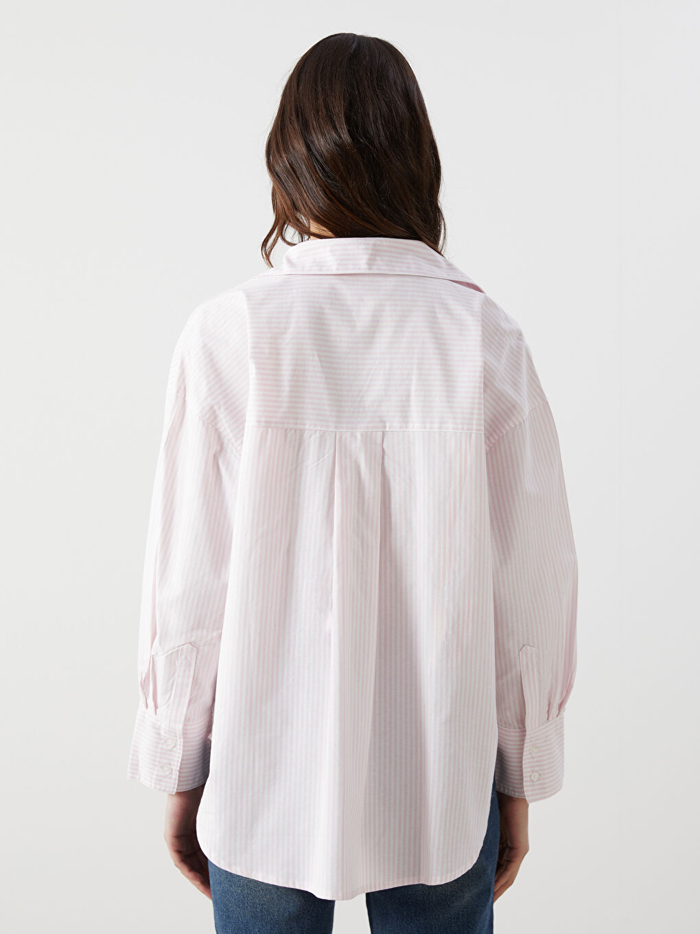 LCW Vision Loose Fit Oxford Pocket Women's Shirt -W59117Z8-LHK