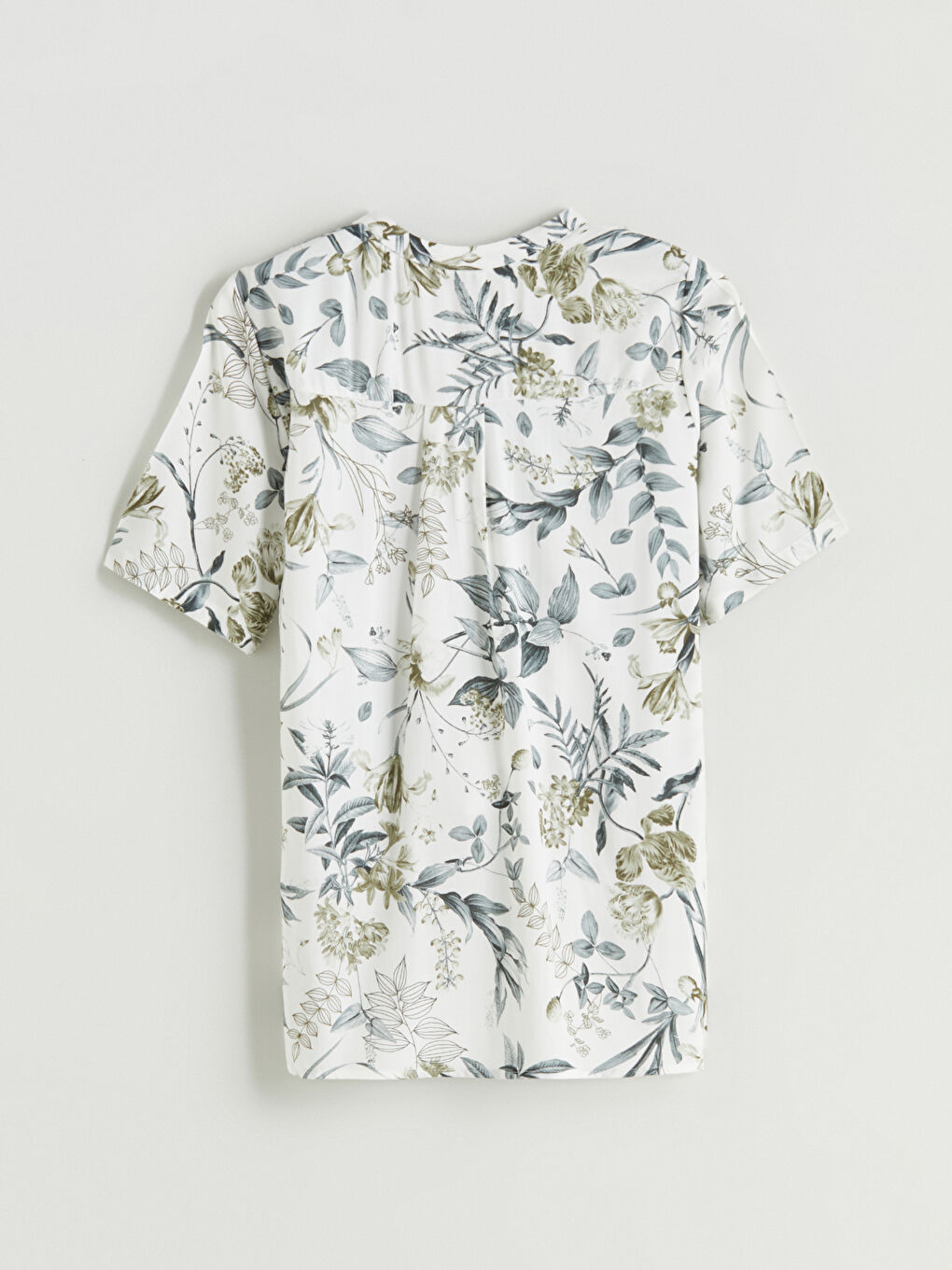 Notch Neck Floral Blouse -S5LL45Z8-LRF