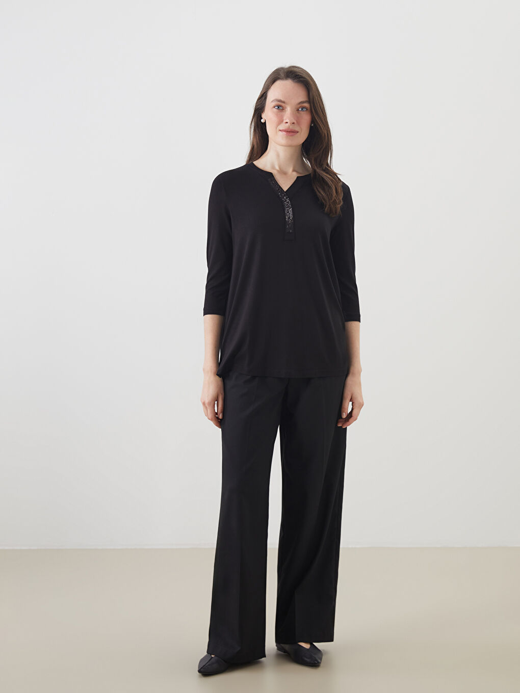 Woman BLACK Blouse -S5LL46Z8-CVL