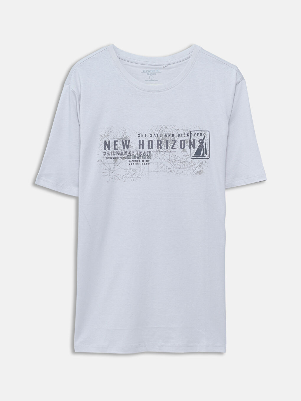 LCW ECO Crew Neck Printed Men's T-Shirt -S5LL67Z8-V9K