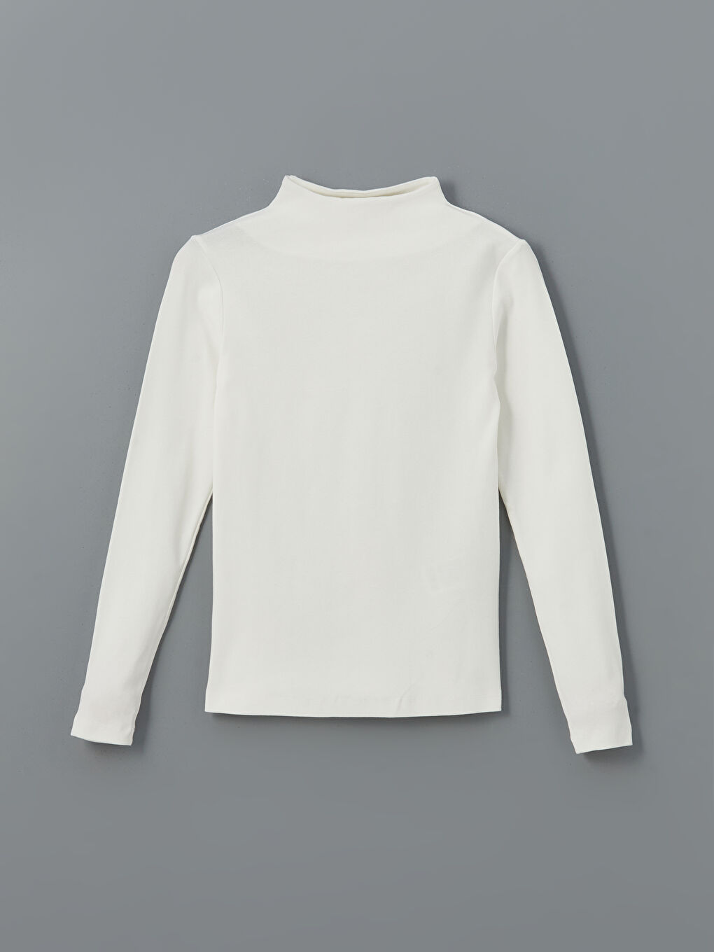 Beyaz Dik Yaka Kadın Body-4