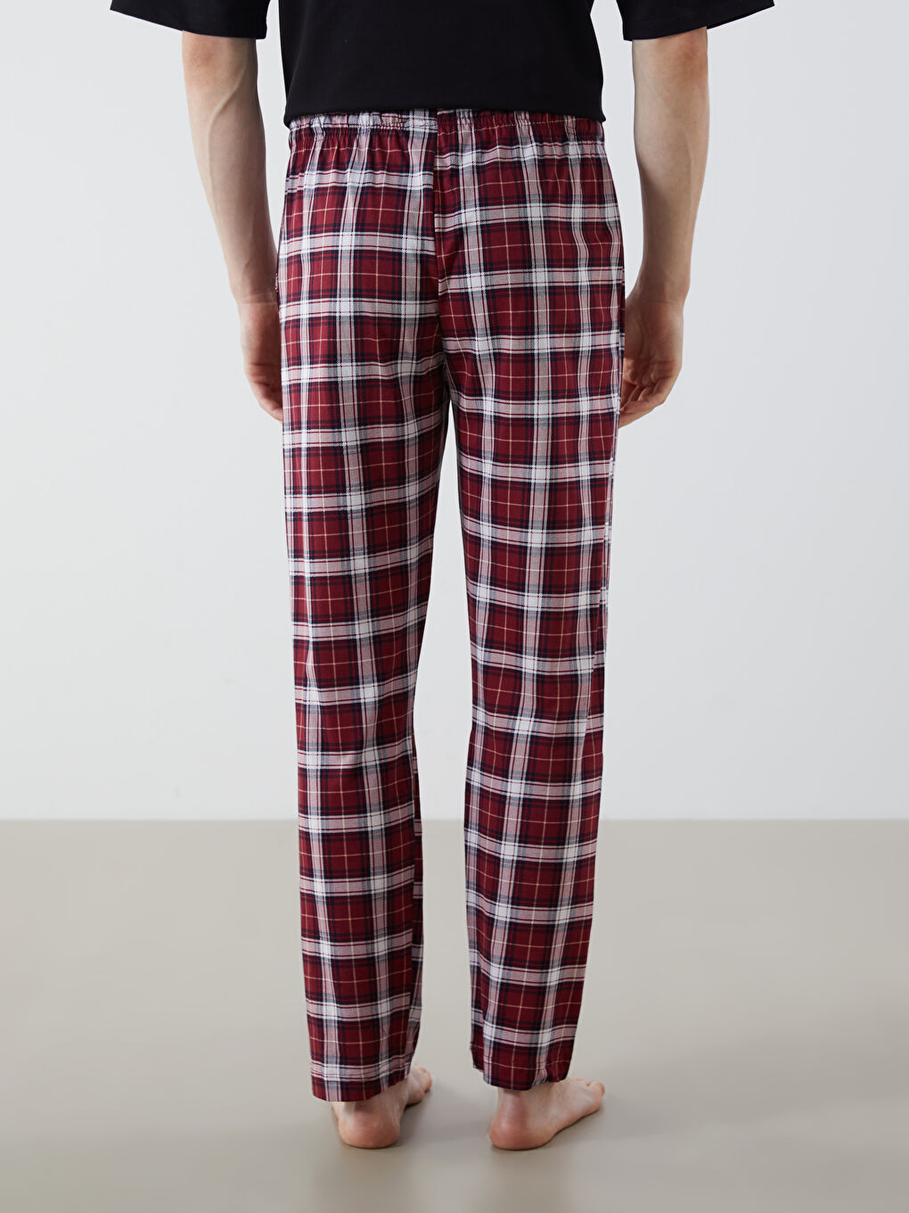 Regular Fit Plaid Men's Pyjama Bottoms -S5LL98Z8-LQV