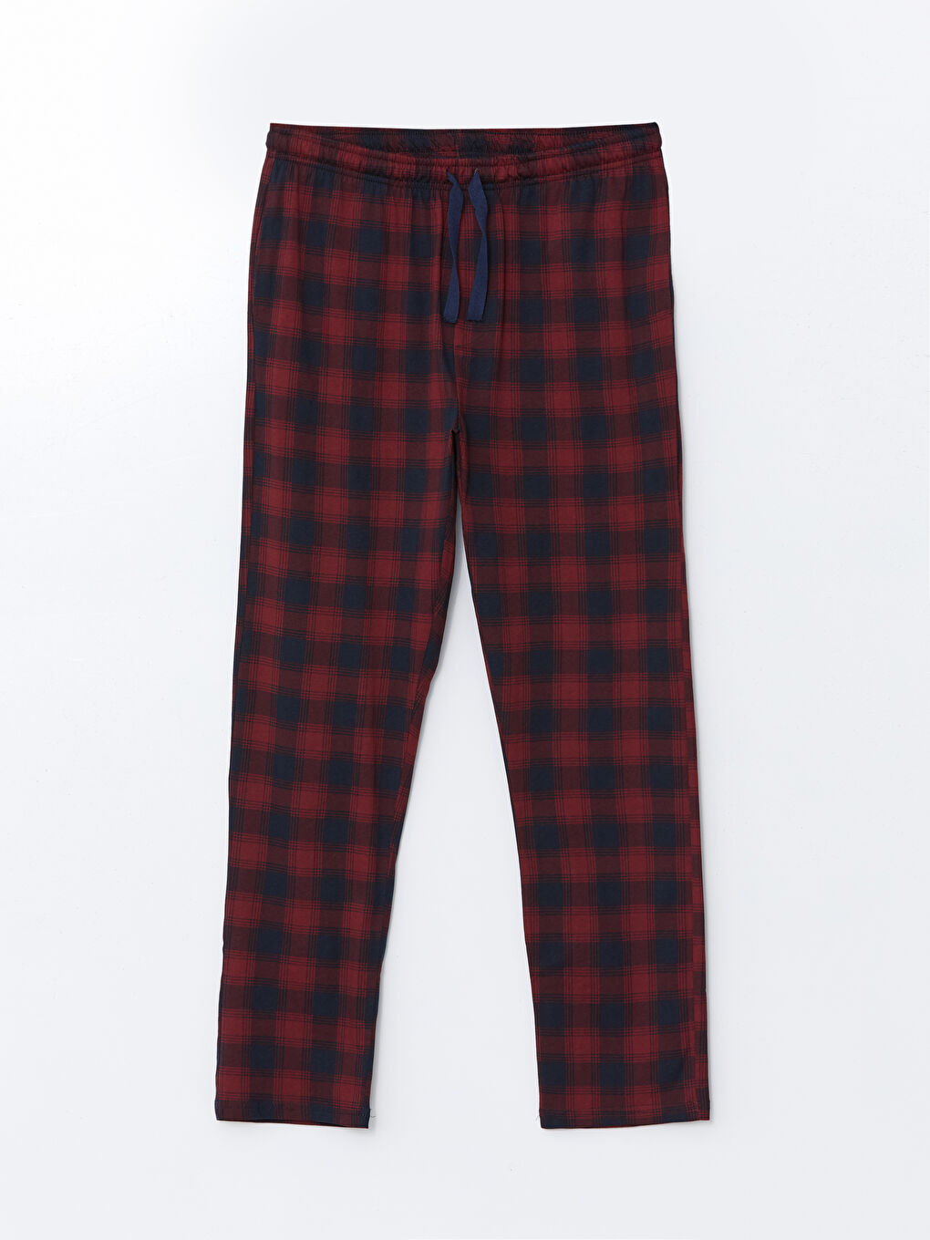 Lacivert Standart Kalıp Ekose Erkek Pijama Alt-4