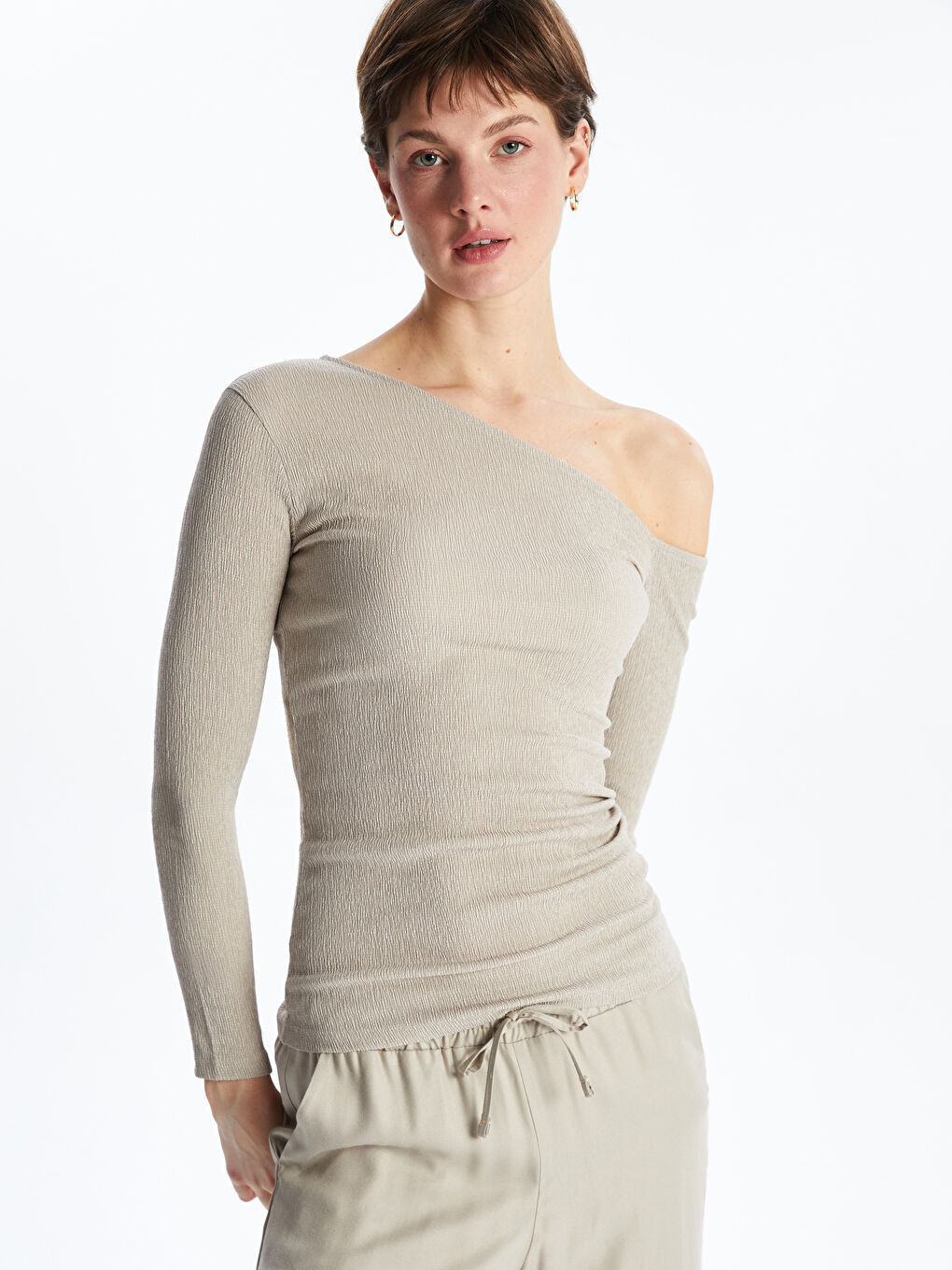 Boat Neck Women's Bodysuit -S5LM07Z8-QYF