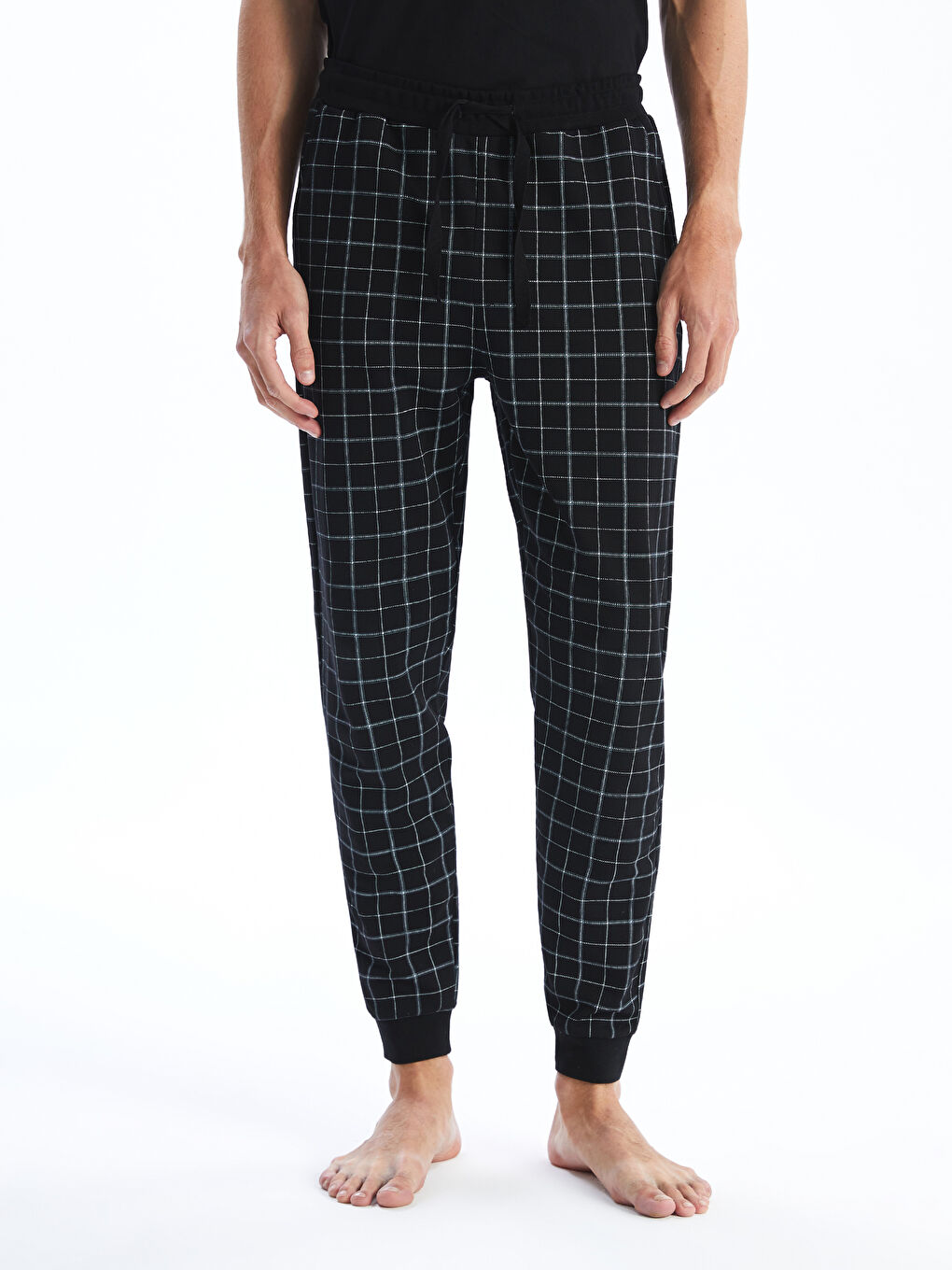 Standard Fit Plaid Men's Pajama Bottoms -S5LM14Z8-LQJ