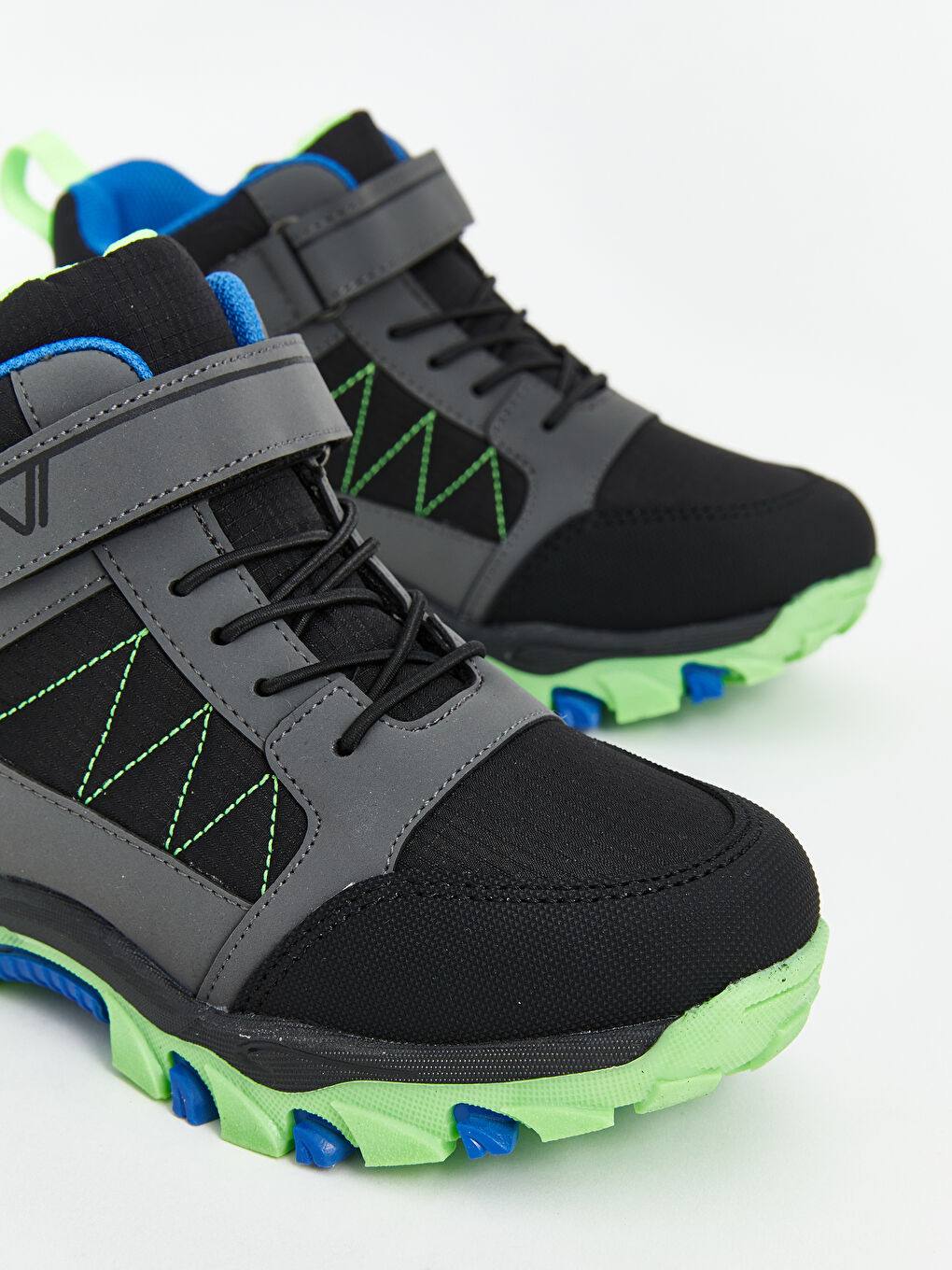 Gri Bağcık ve Cırt Cırtlı Erkek Çocuk Trekking Bot-2